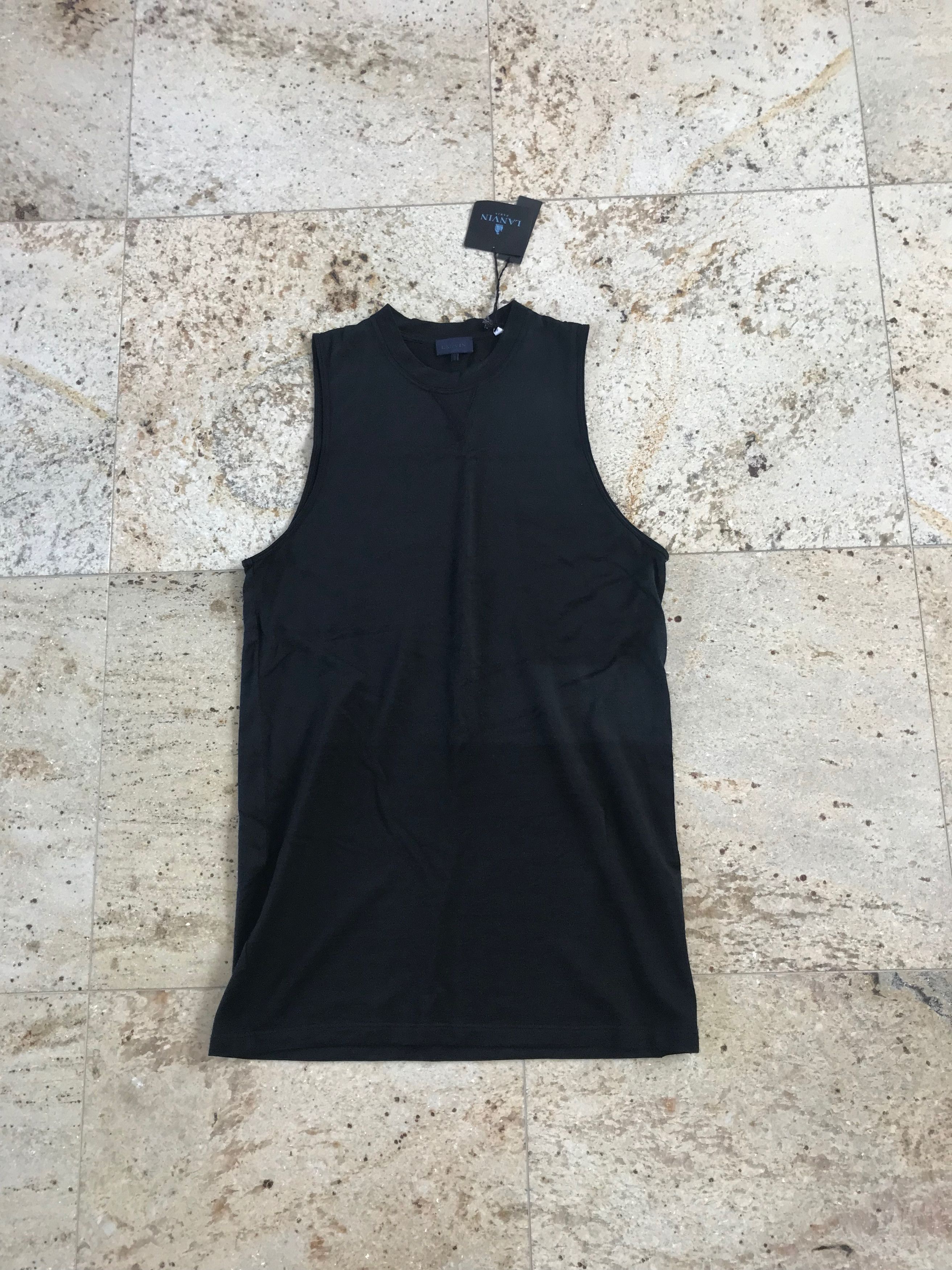 Lanvin Fluid Washed Jersey Tank in Black Size US S / EU 44-46 / 1 - 7 Thumbnail