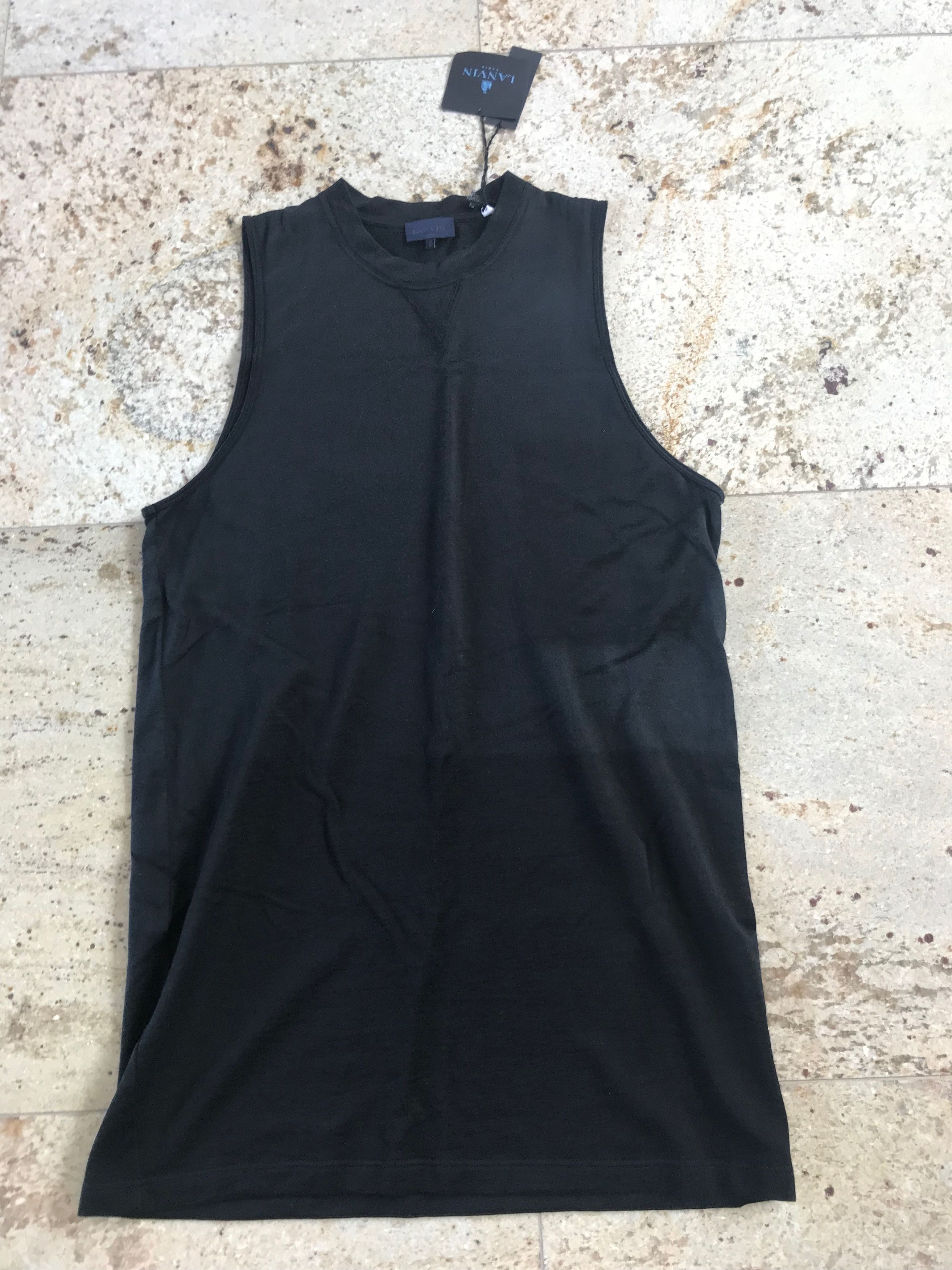 Lanvin Fluid Washed Jersey Tank in Black Size US S / EU 44-46 / 1 - 1 Thumbnail