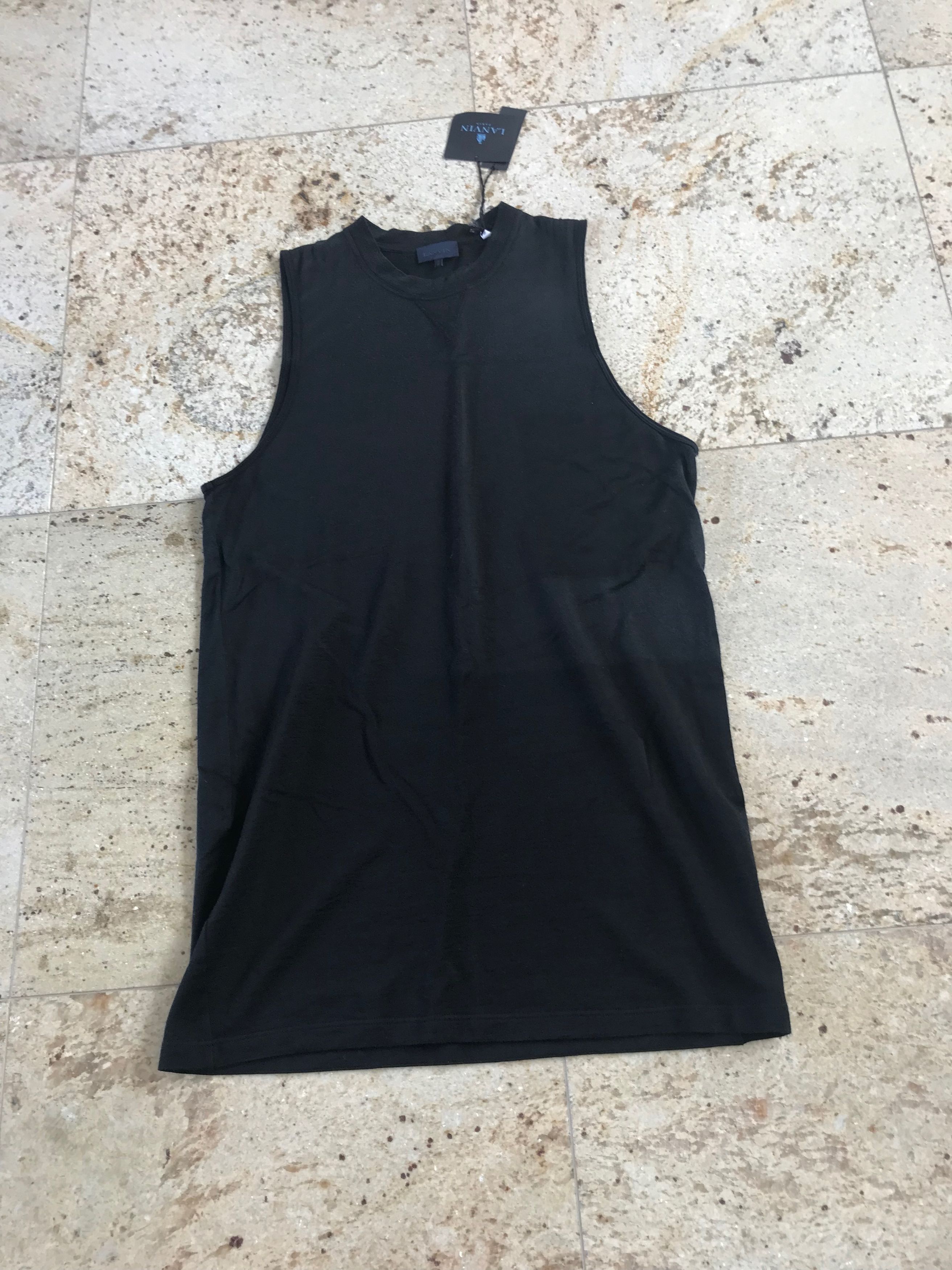 Lanvin Fluid Washed Jersey Tank in Black Size US S / EU 44-46 / 1 - 3 Thumbnail