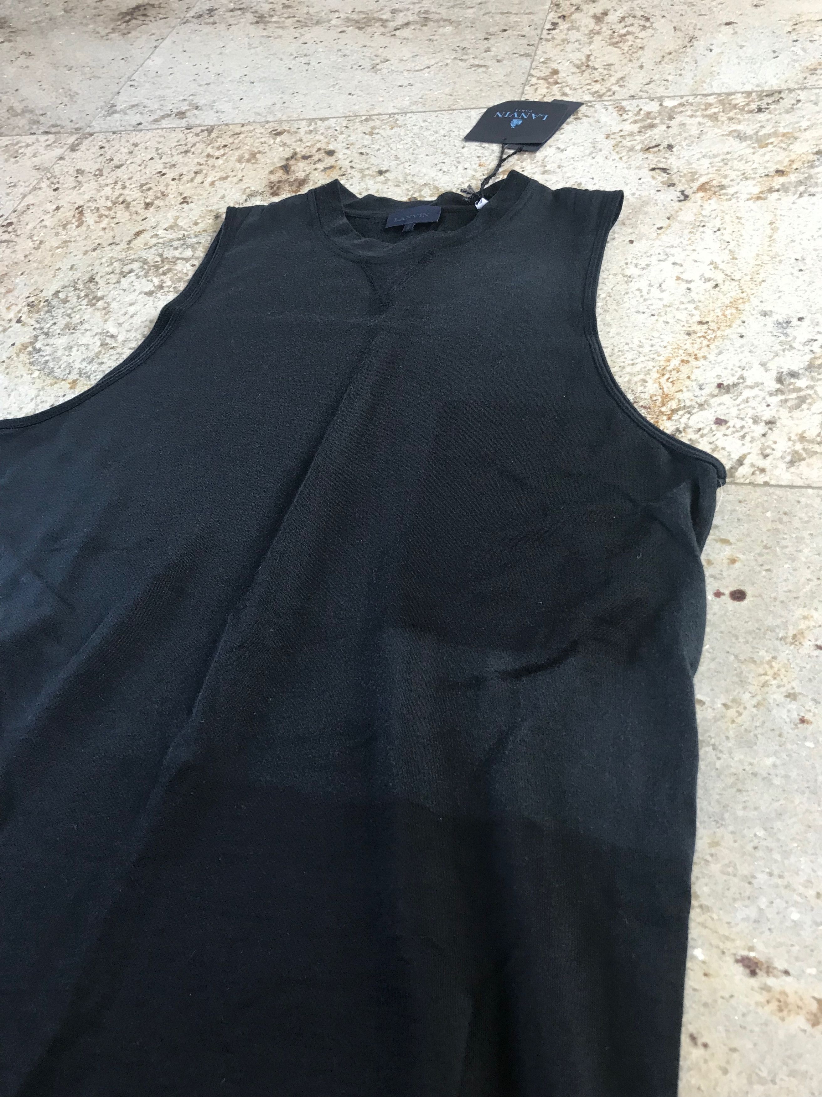 Lanvin Fluid Washed Jersey Tank in Black Size US S / EU 44-46 / 1 - 4 Thumbnail