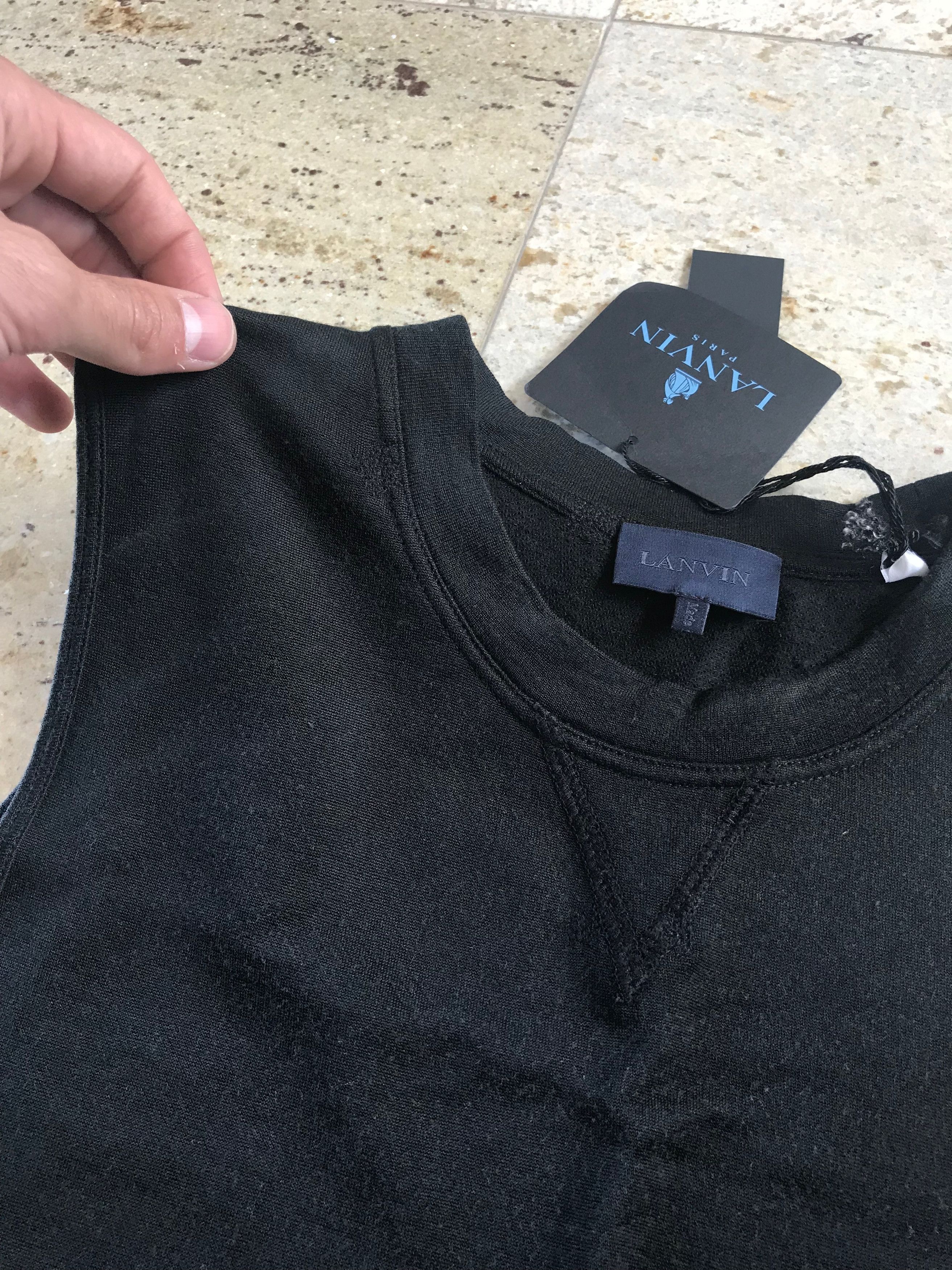 Lanvin Fluid Washed Jersey Tank in Black Size US S / EU 44-46 / 1 - 14 Thumbnail