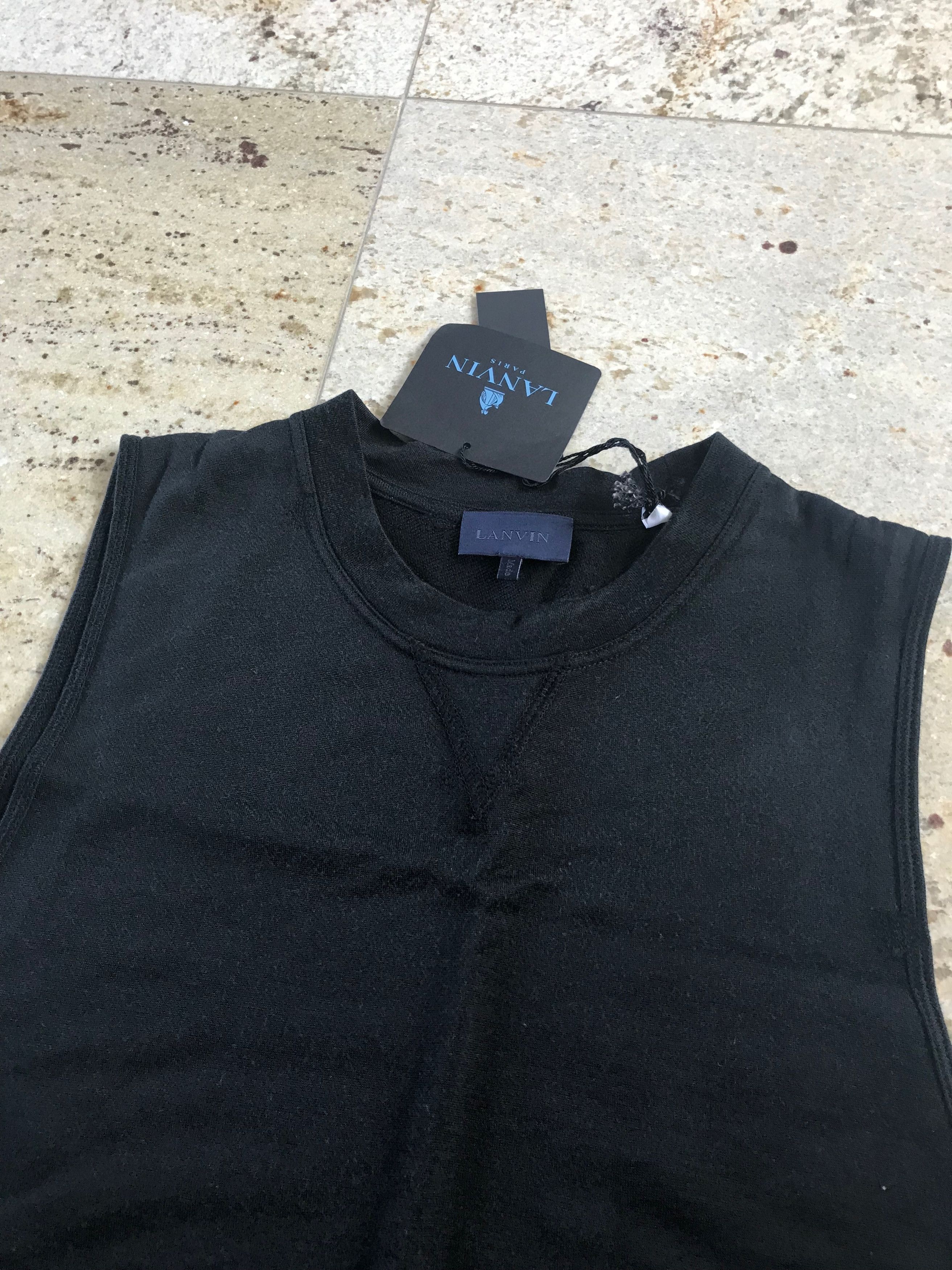 Lanvin Fluid Washed Jersey Tank in Black Size US S / EU 44-46 / 1 - 6 Thumbnail