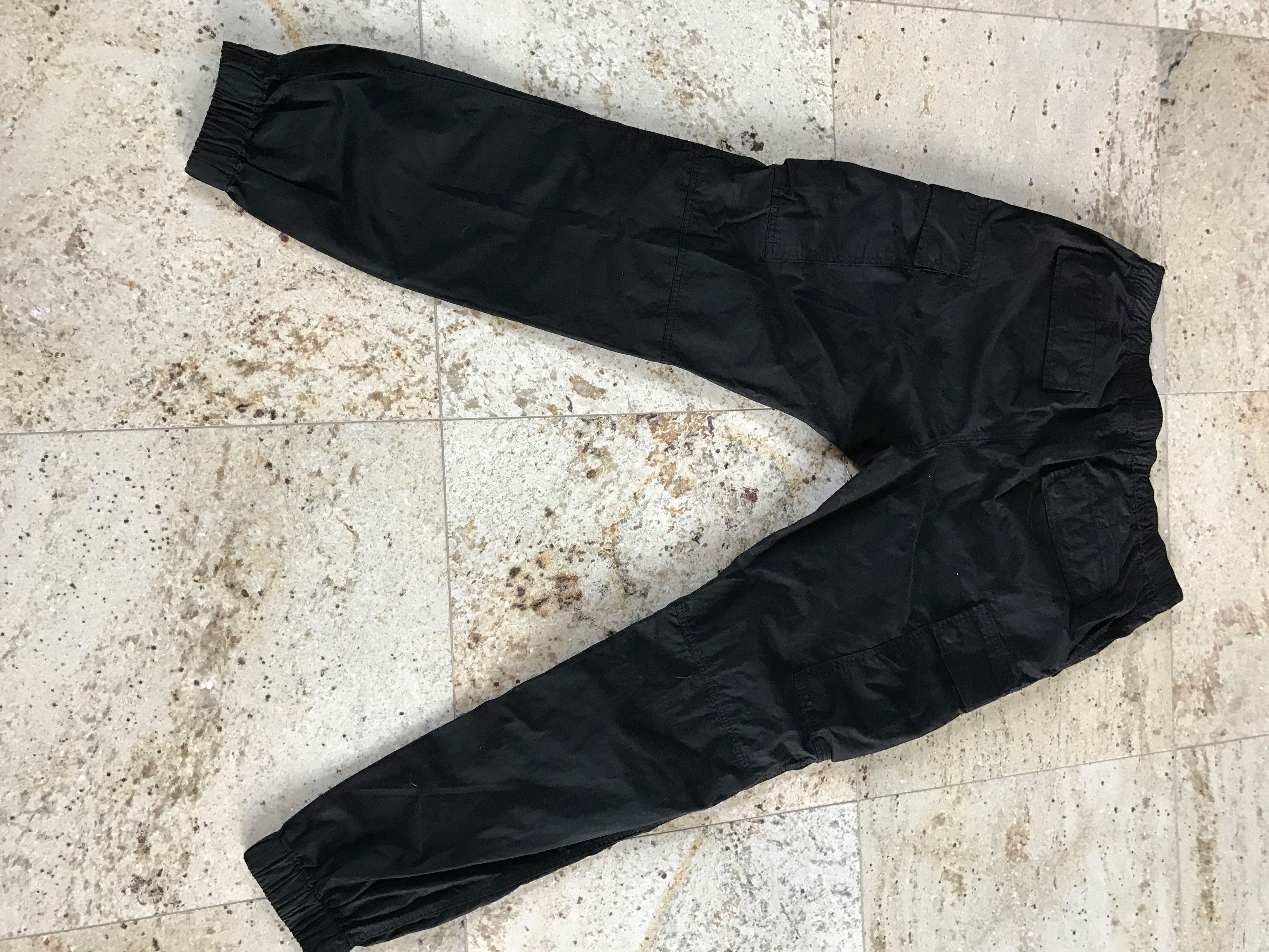 Lanvin Black Cargo Tapered Drawstring Pants Size US 36 / EU 52 - 12 Thumbnail