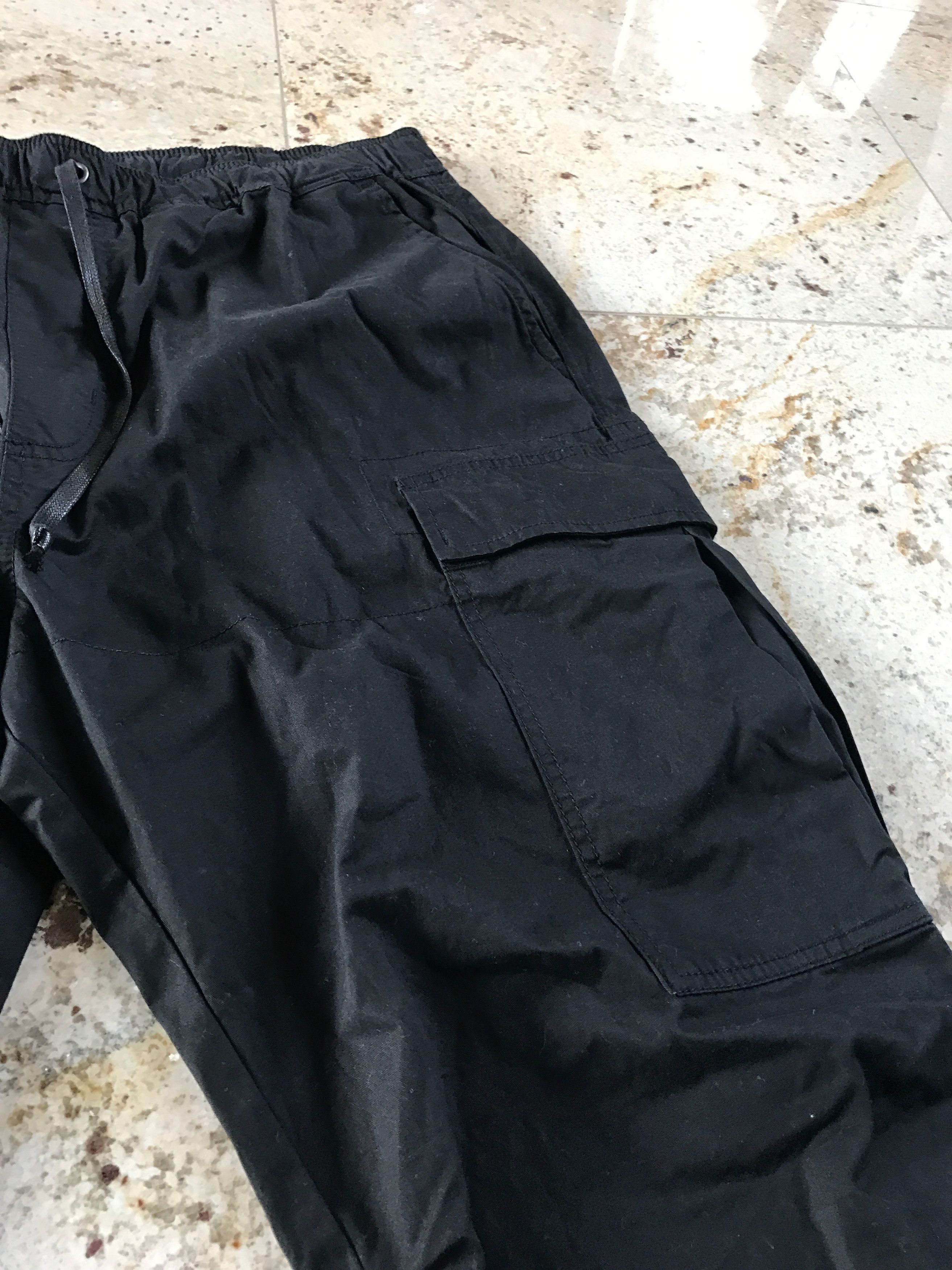 Lanvin Black Cargo Tapered Drawstring Pants Size US 36 / EU 52 - 8 Thumbnail