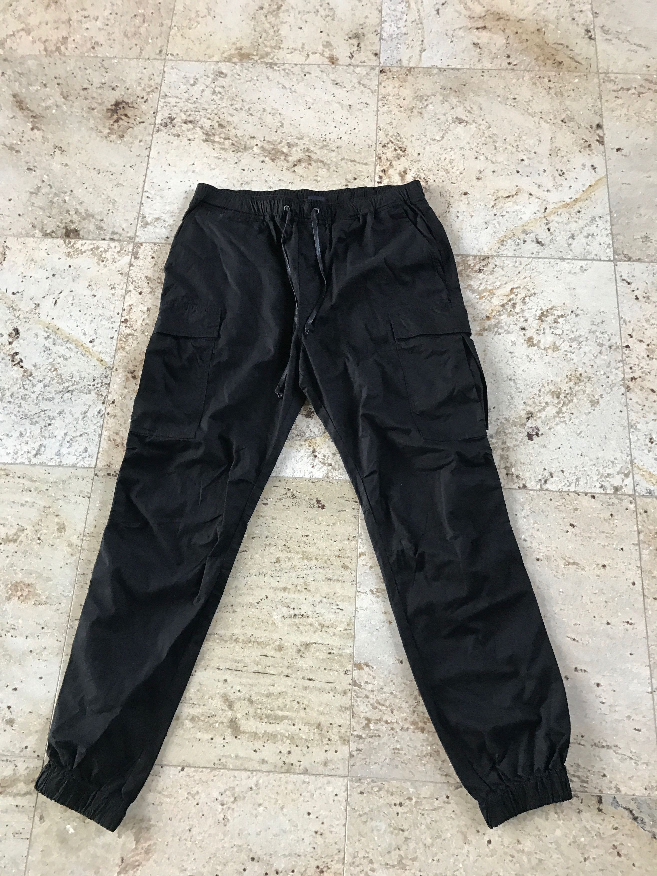 Lanvin Black Cargo Tapered Drawstring Pants Size US 36 / EU 52 - 2 Thumbnail
