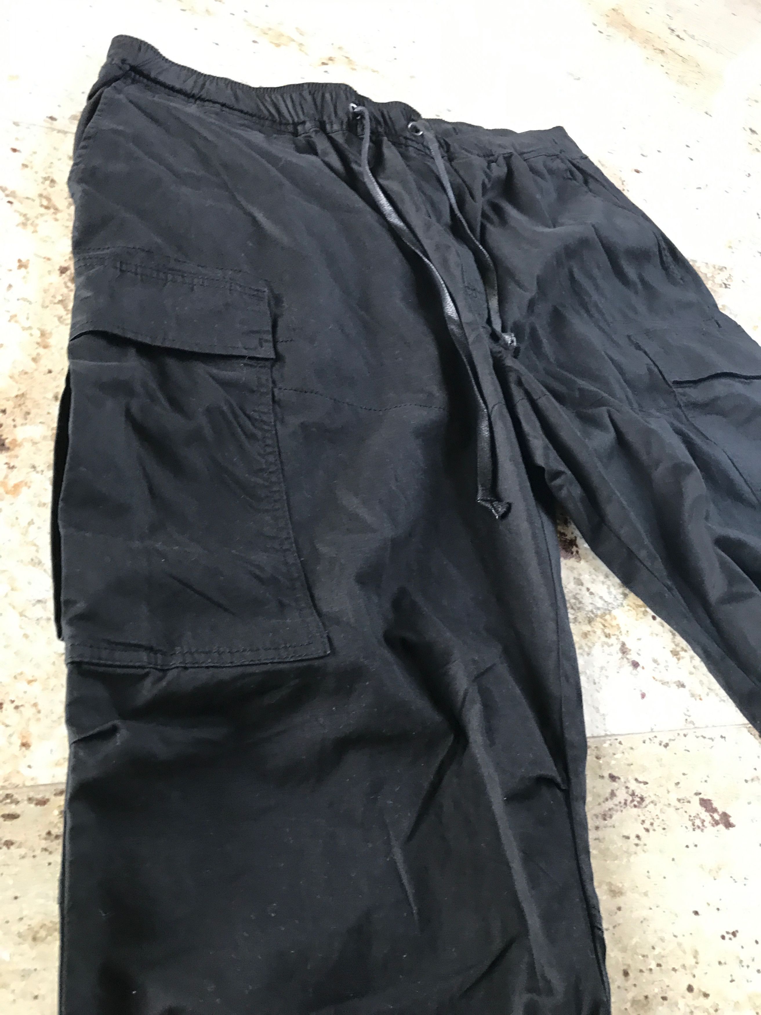 Lanvin Black Cargo Tapered Drawstring Pants Size US 36 / EU 52 - 7 Thumbnail