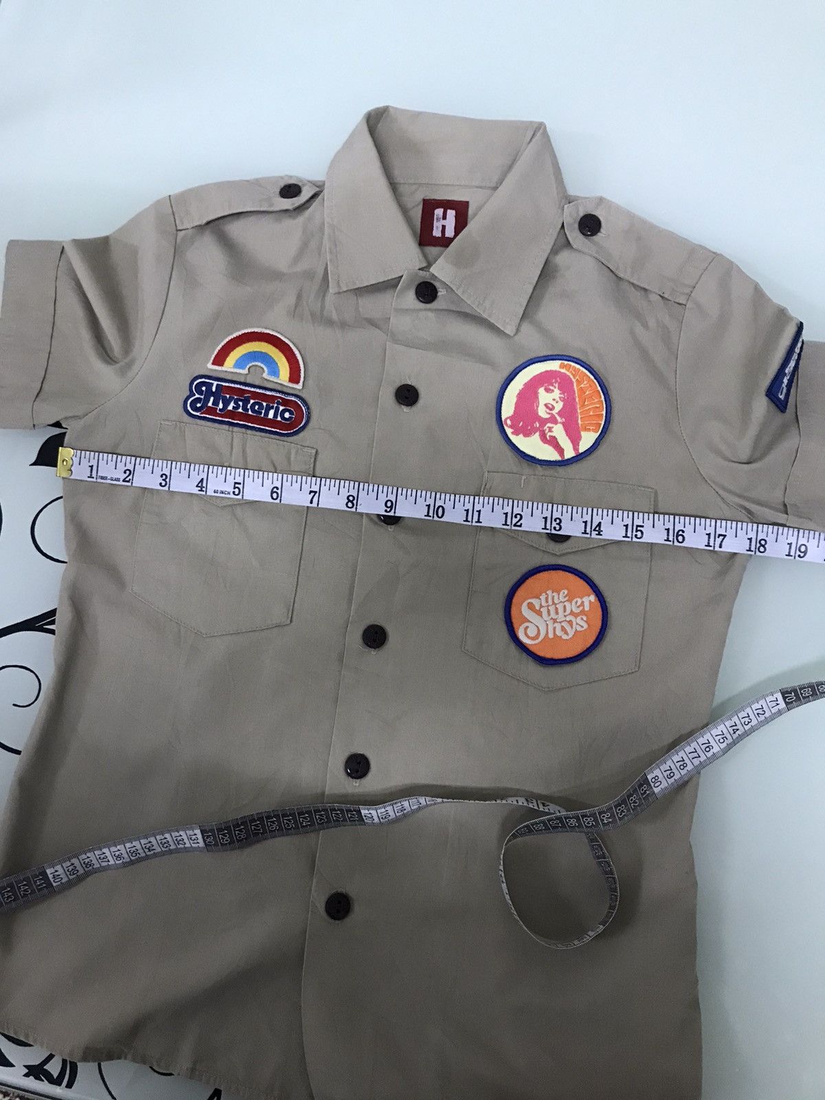 Hysteric Glamour Rare Hysteric Glamour Multi Patch Button Up Work Shirt Women Size S / US 4 / IT 40 - 11 Thumbnail