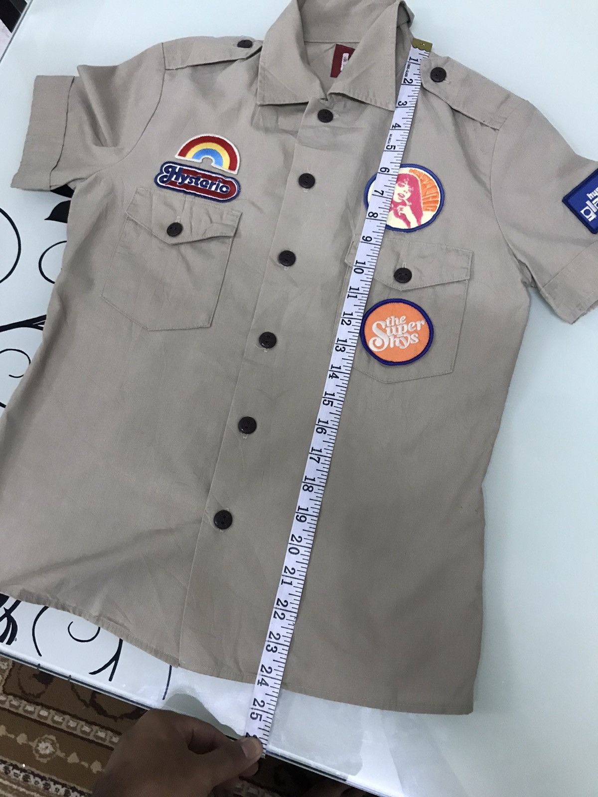 Hysteric Glamour Rare Hysteric Glamour Multi Patch Button Up Work Shirt Women Size S / US 4 / IT 40 - 12 Thumbnail