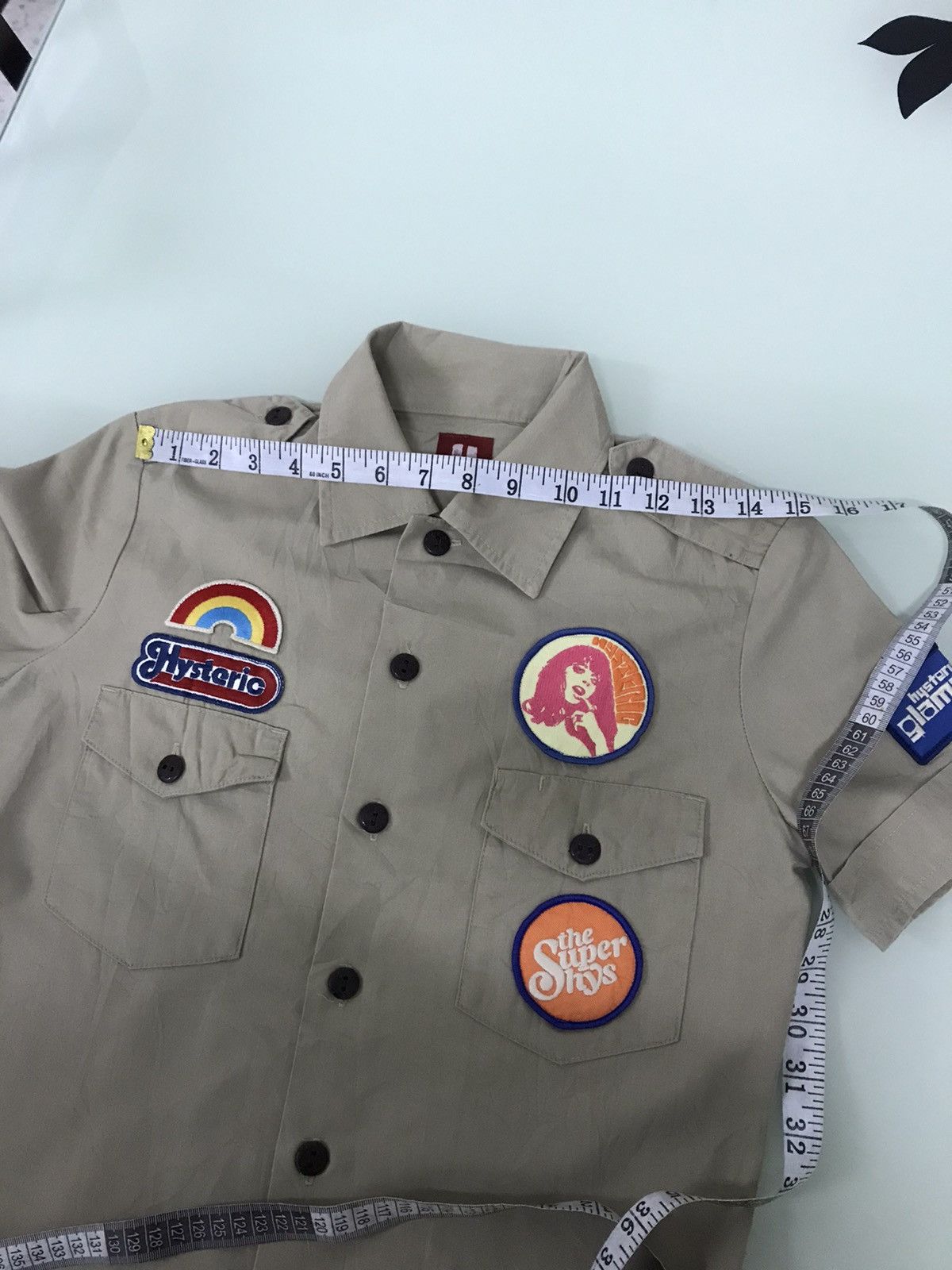 Hysteric Glamour Rare Hysteric Glamour Multi Patch Button Up Work Shirt Women Size S / US 4 / IT 40 - 13 Thumbnail