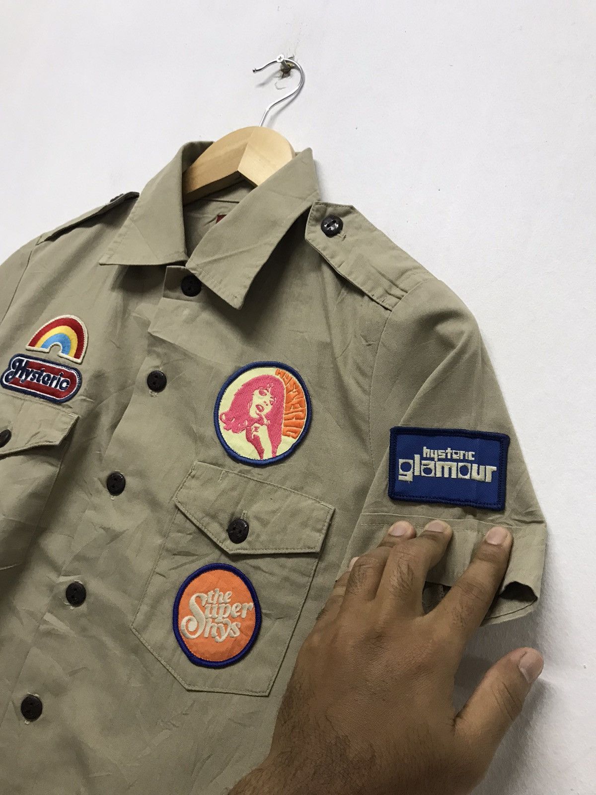 Hysteric Glamour Rare Hysteric Glamour Multi Patch Button Up Work Shirt Women Size S / US 4 / IT 40 - 5 Thumbnail