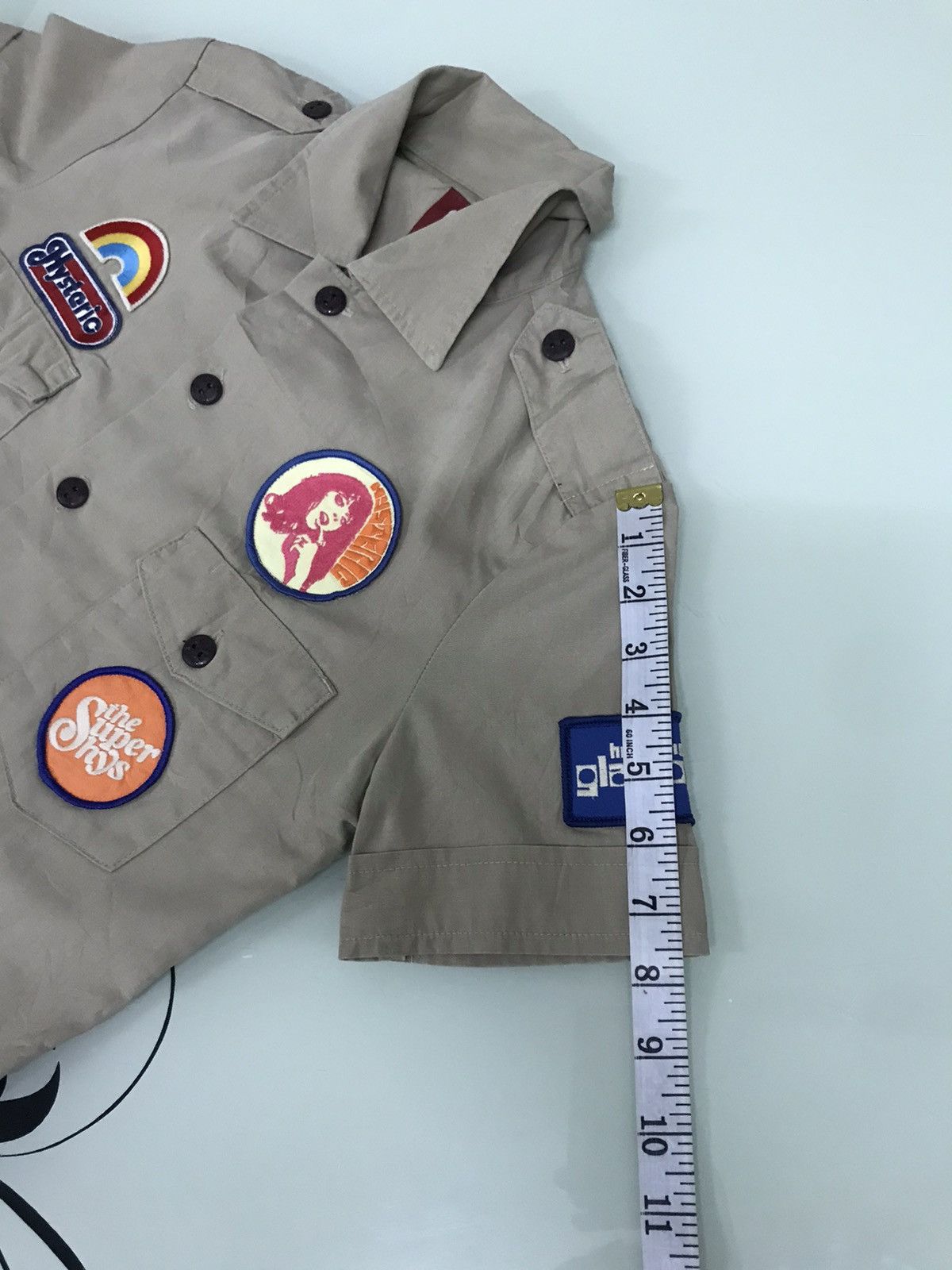 Hysteric Glamour Rare Hysteric Glamour Multi Patch Button Up Work Shirt Women Size S / US 4 / IT 40 - 14 Thumbnail