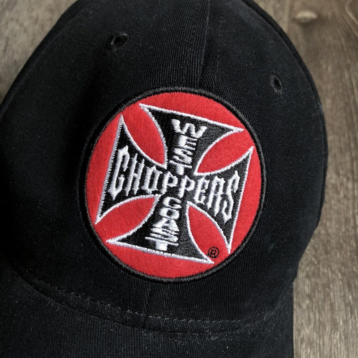 Vintage Vintage 2000s West Coast Choppers Jesse James Flex Logo Hat ...