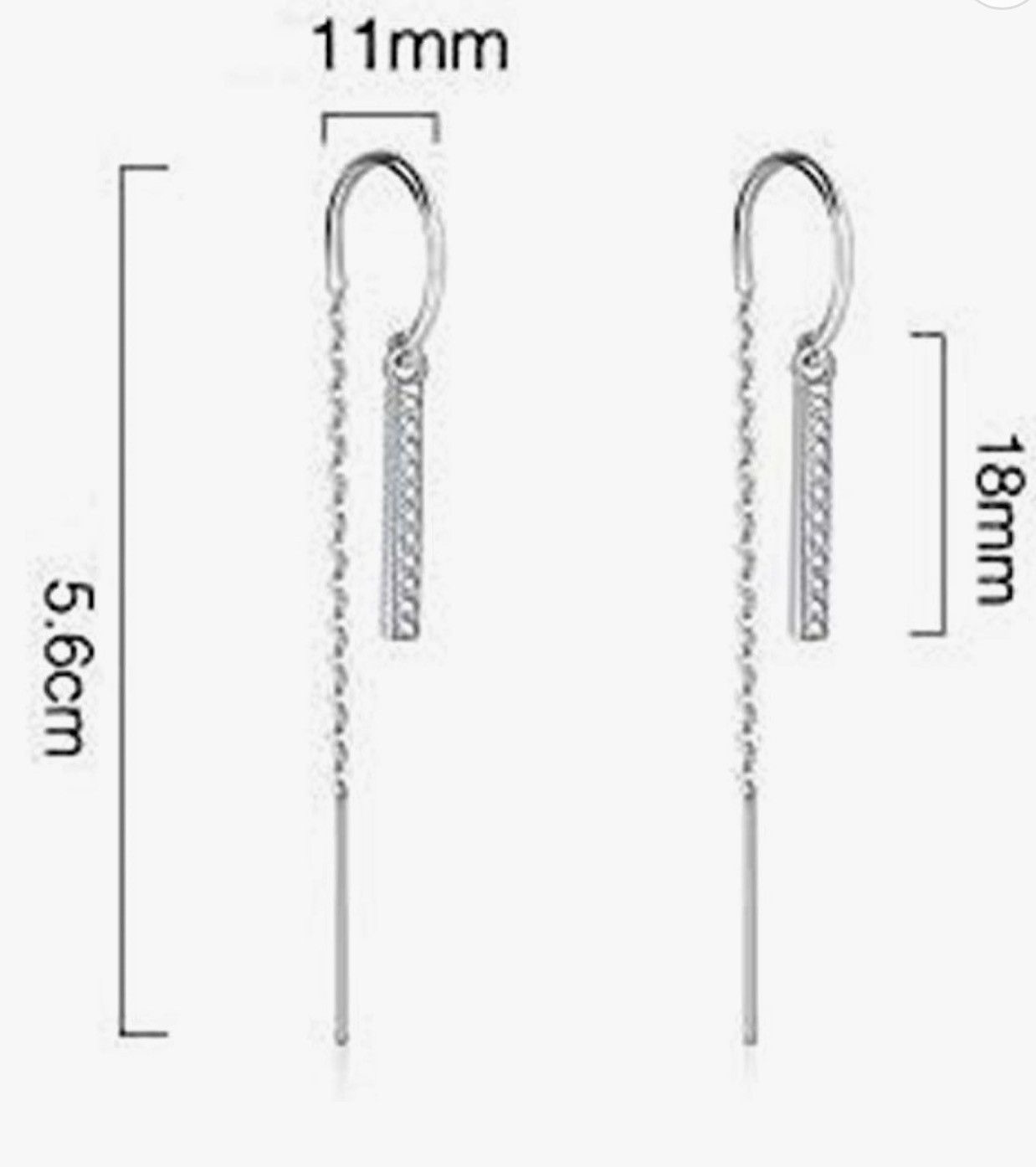 Other NIP Silver Stainless Steel Cubic Zirconia Diamond Earrings Size ONE SIZE - 5 Thumbnail