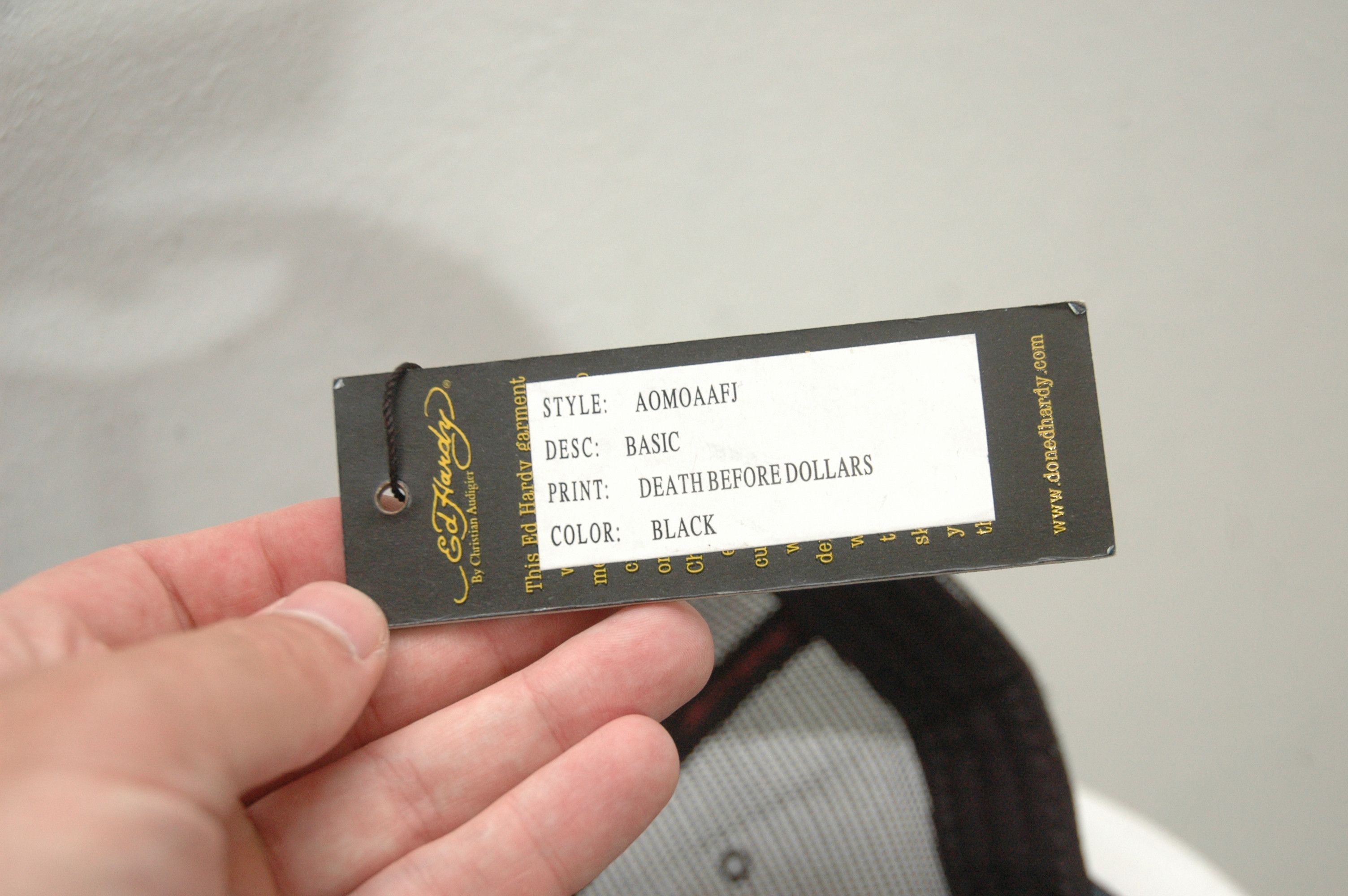 Christian Audigier NWT Ed Hardy Christian Audigier Death Before Dollars Size ONE SIZE - 7 Thumbnail