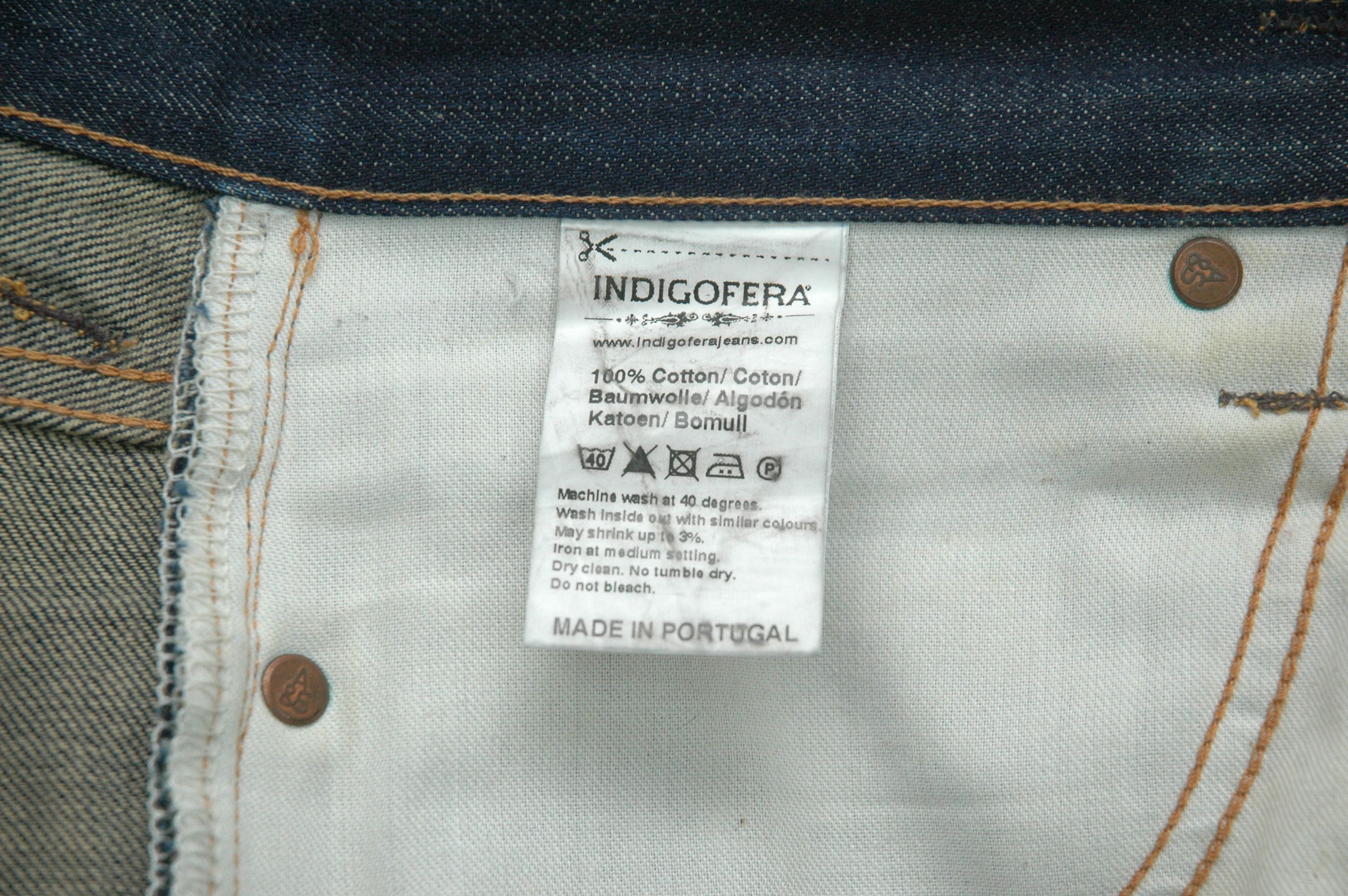 Indigofera Indigofera Nico Denim Jeans Made in Portugal W30 L32 Size US 30 / EU 46 - 13 Thumbnail