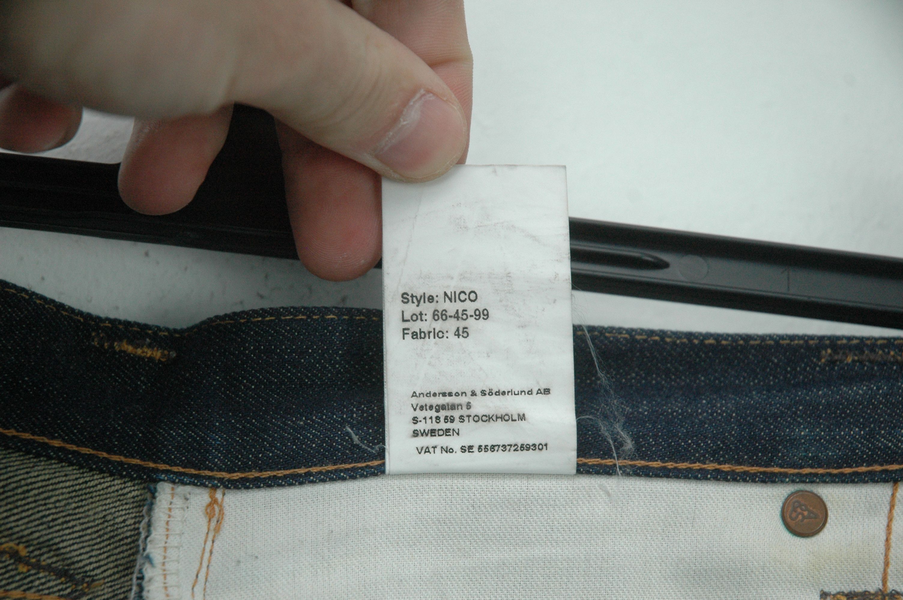 Indigofera Indigofera Nico Denim Jeans Made in Portugal W30 L32 Size US 30 / EU 46 - 14 Thumbnail