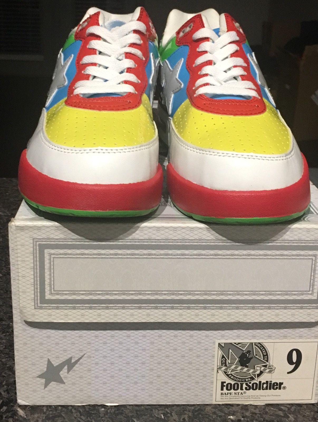 Bape Bape Multi Color Roadstas Bapestas | Grailed