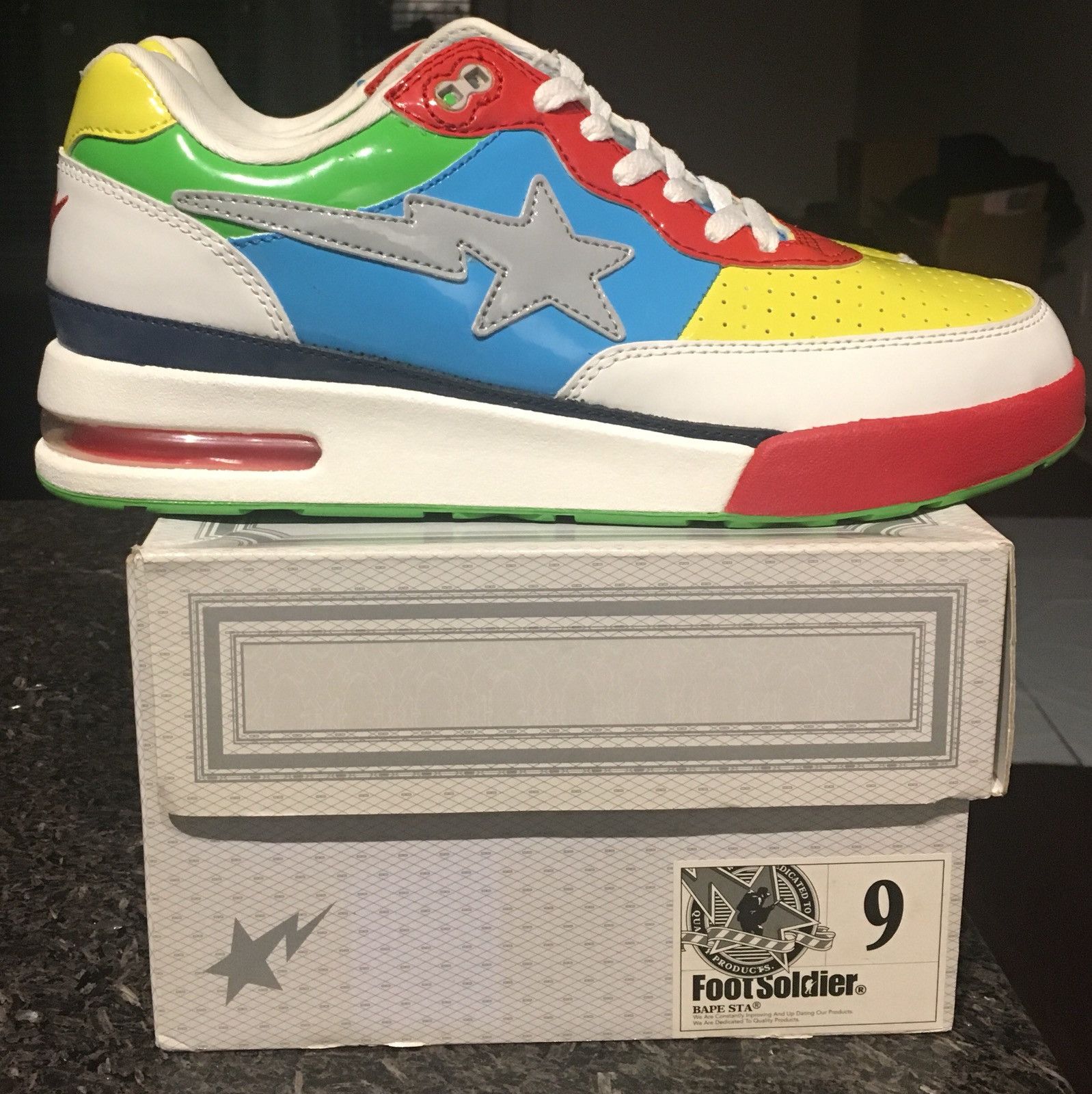 Bape Bape Multi Color Roadstas Bapestas | Grailed