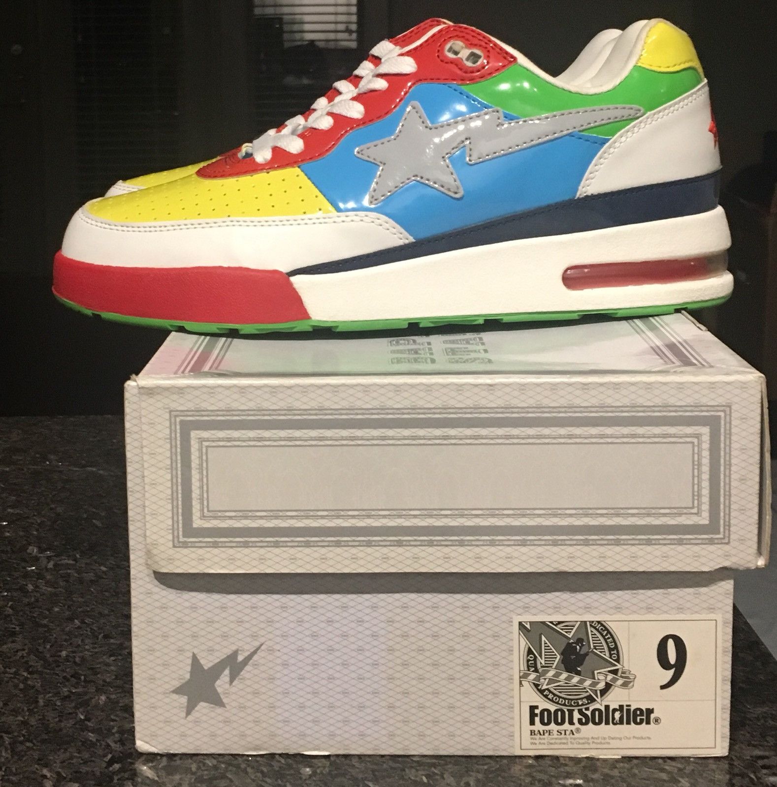 Bape Bape Multi Color Roadstas Bapestas | Grailed