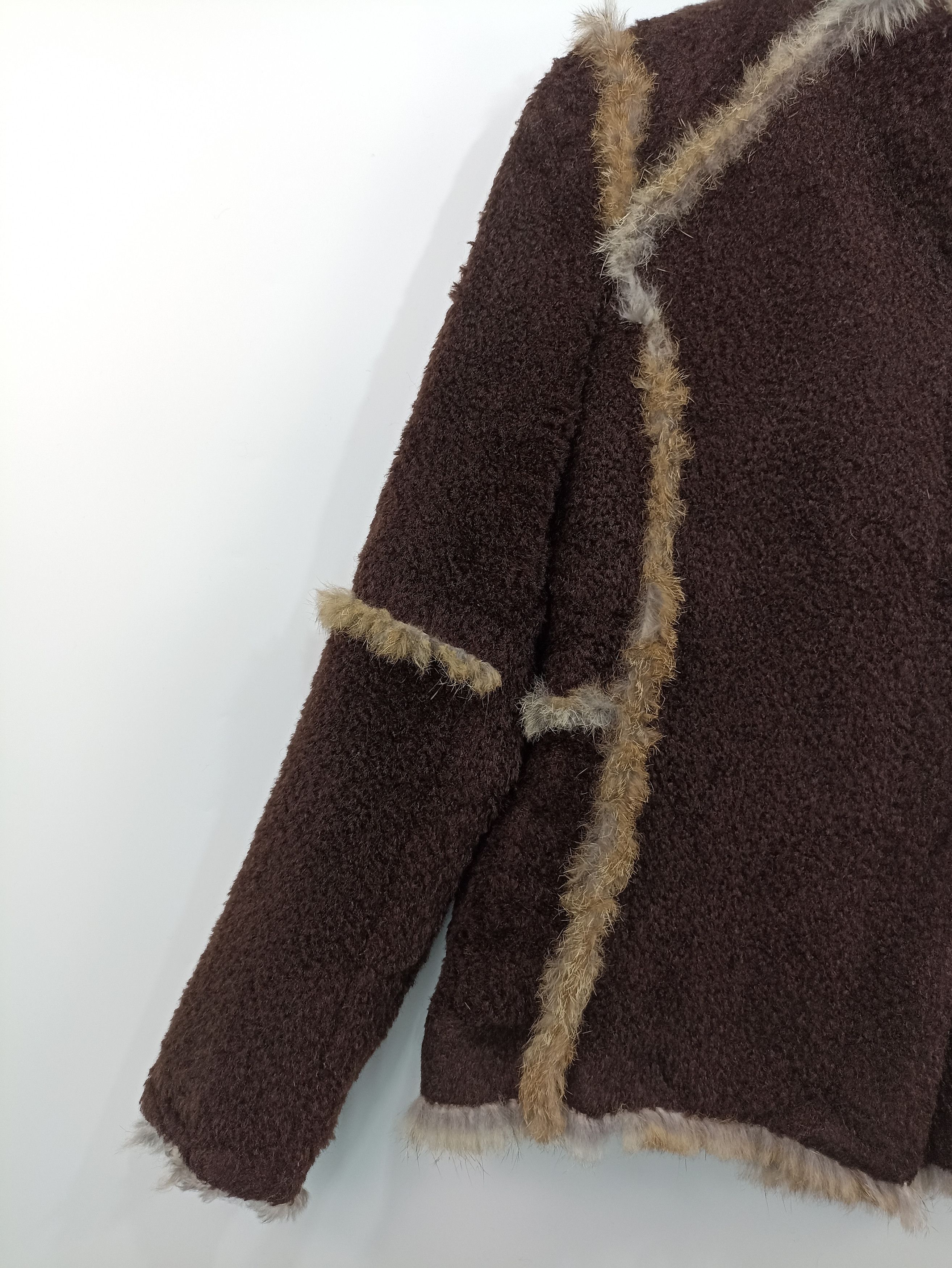 Issey Miyake Kyoichi Fujita Fleece Trim Rabbit Fur Size M / US 6-8 / IT 42-44 - 4 Thumbnail