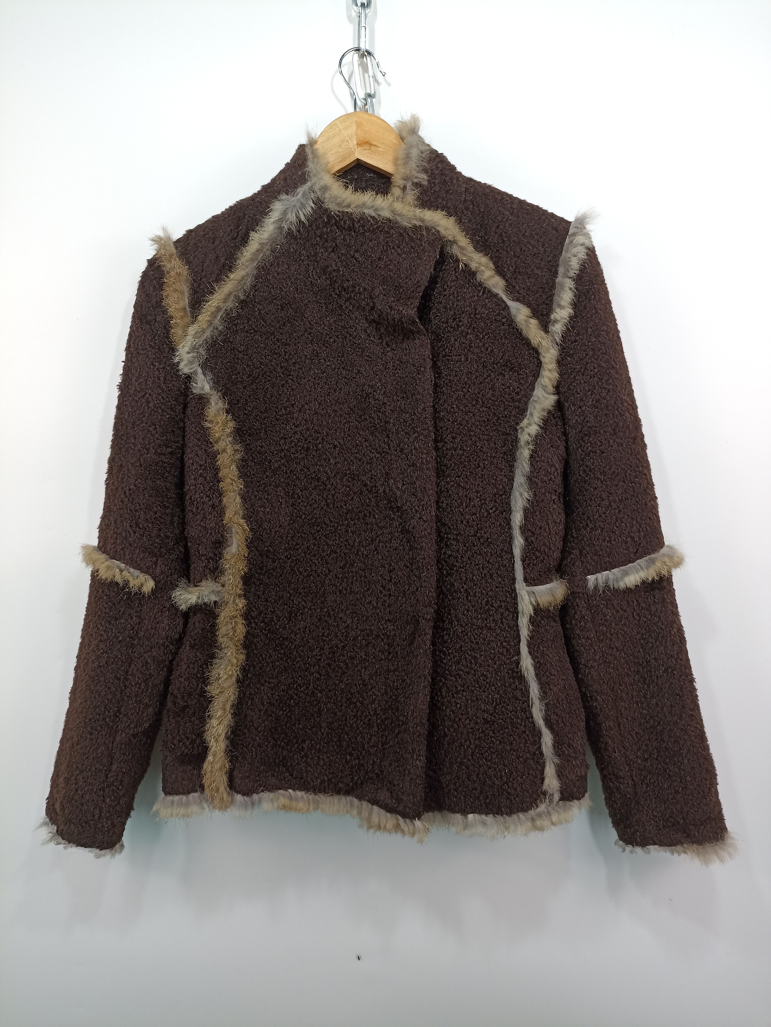Issey Miyake Kyoichi Fujita Fleece Trim Rabbit Fur Size M / US 6-8 / IT 42-44 - 1 Thumbnail