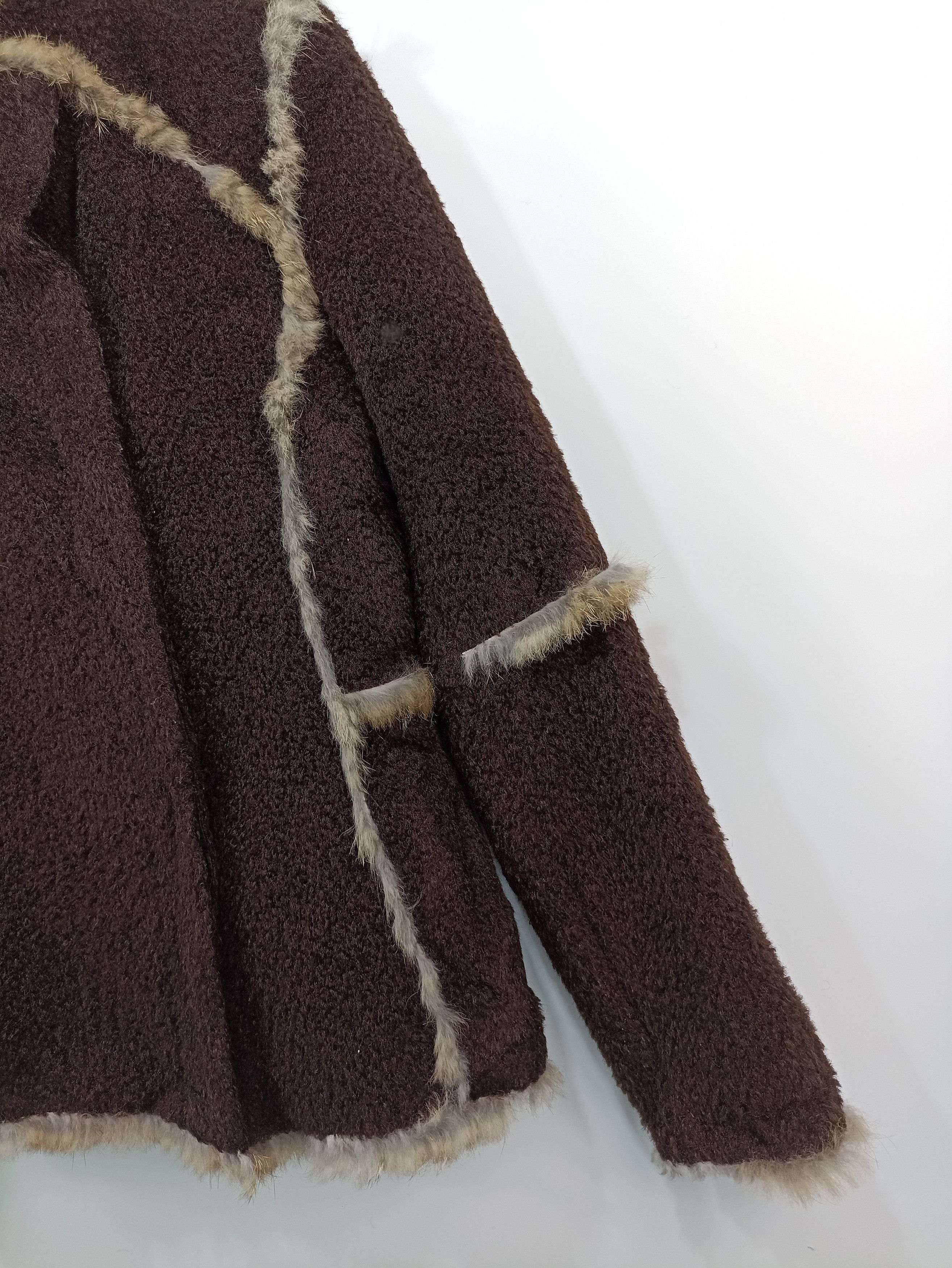 Issey Miyake Kyoichi Fujita Fleece Trim Rabbit Fur Size M / US 6-8 / IT 42-44 - 3 Thumbnail