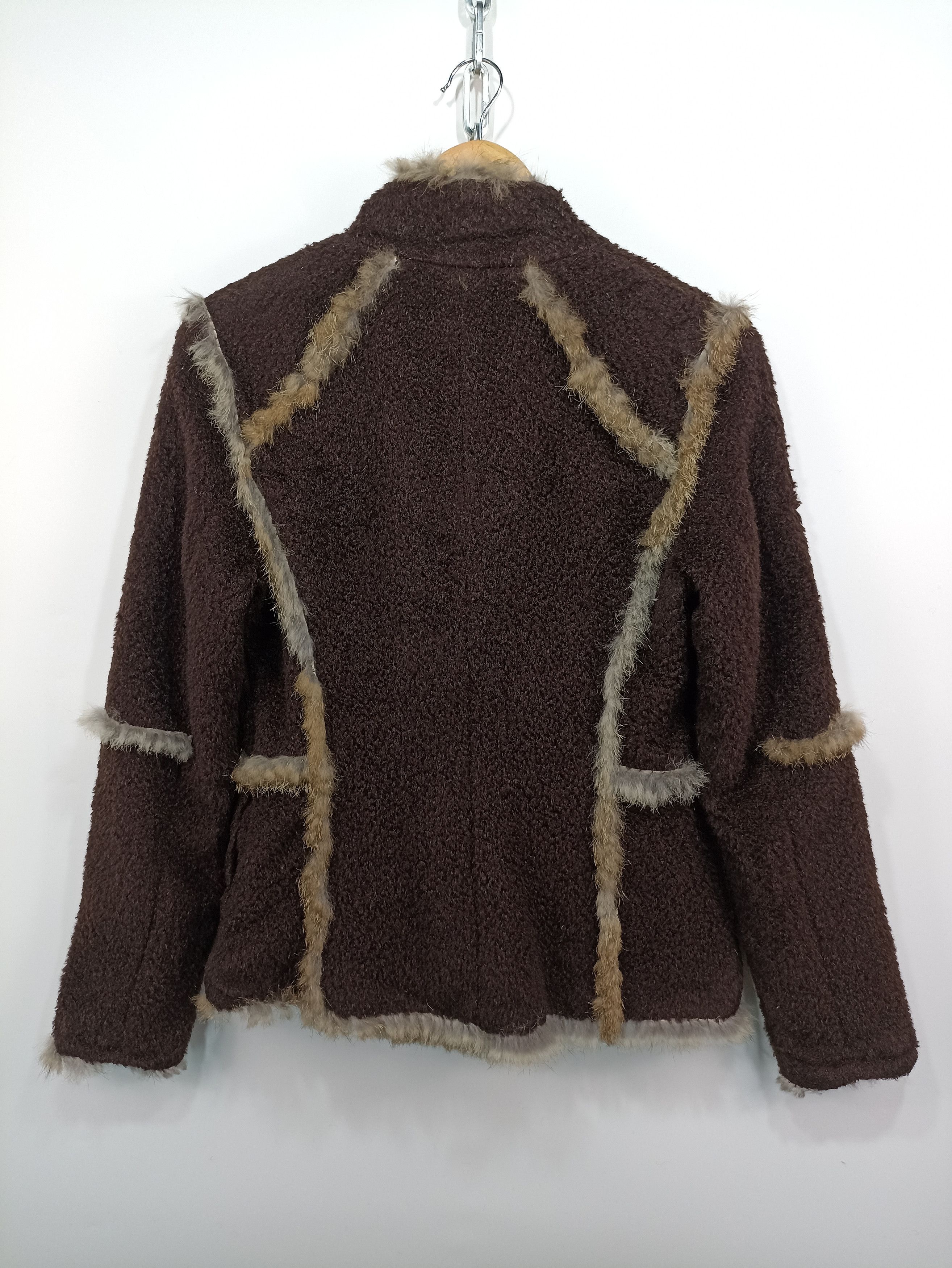 Issey Miyake Kyoichi Fujita Fleece Trim Rabbit Fur Size M / US 6-8 / IT 42-44 - 8 Thumbnail