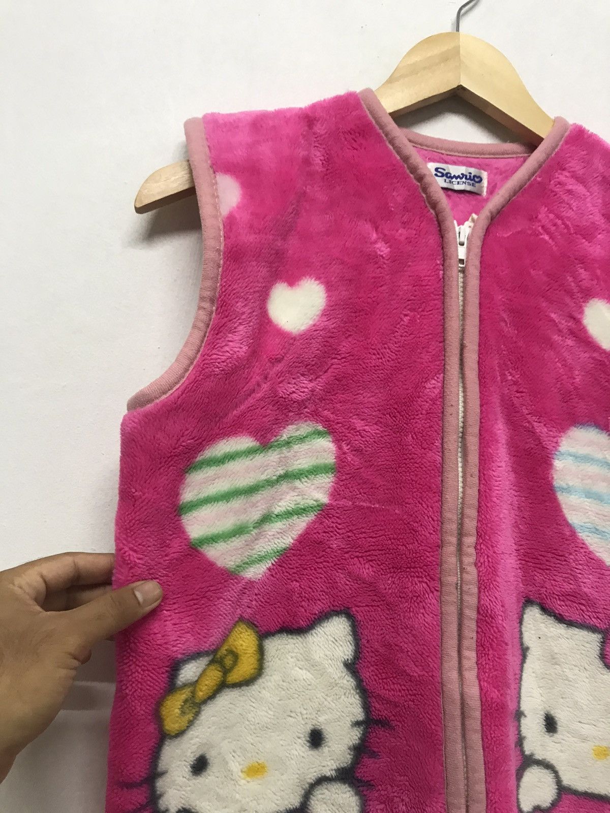 Anime Hello Kitty Printed Fleece Vest Jacket Size M / US 6-8 / IT 42-44 - 4 Thumbnail