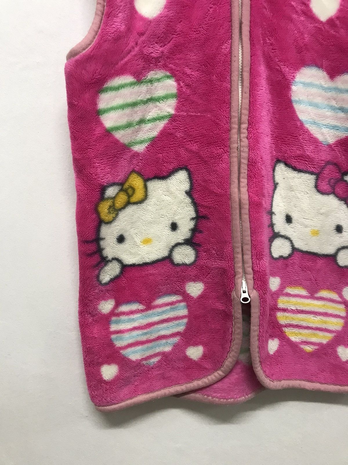 Anime Hello Kitty Printed Fleece Vest Jacket Size M / US 6-8 / IT 42-44 - 3 Thumbnail