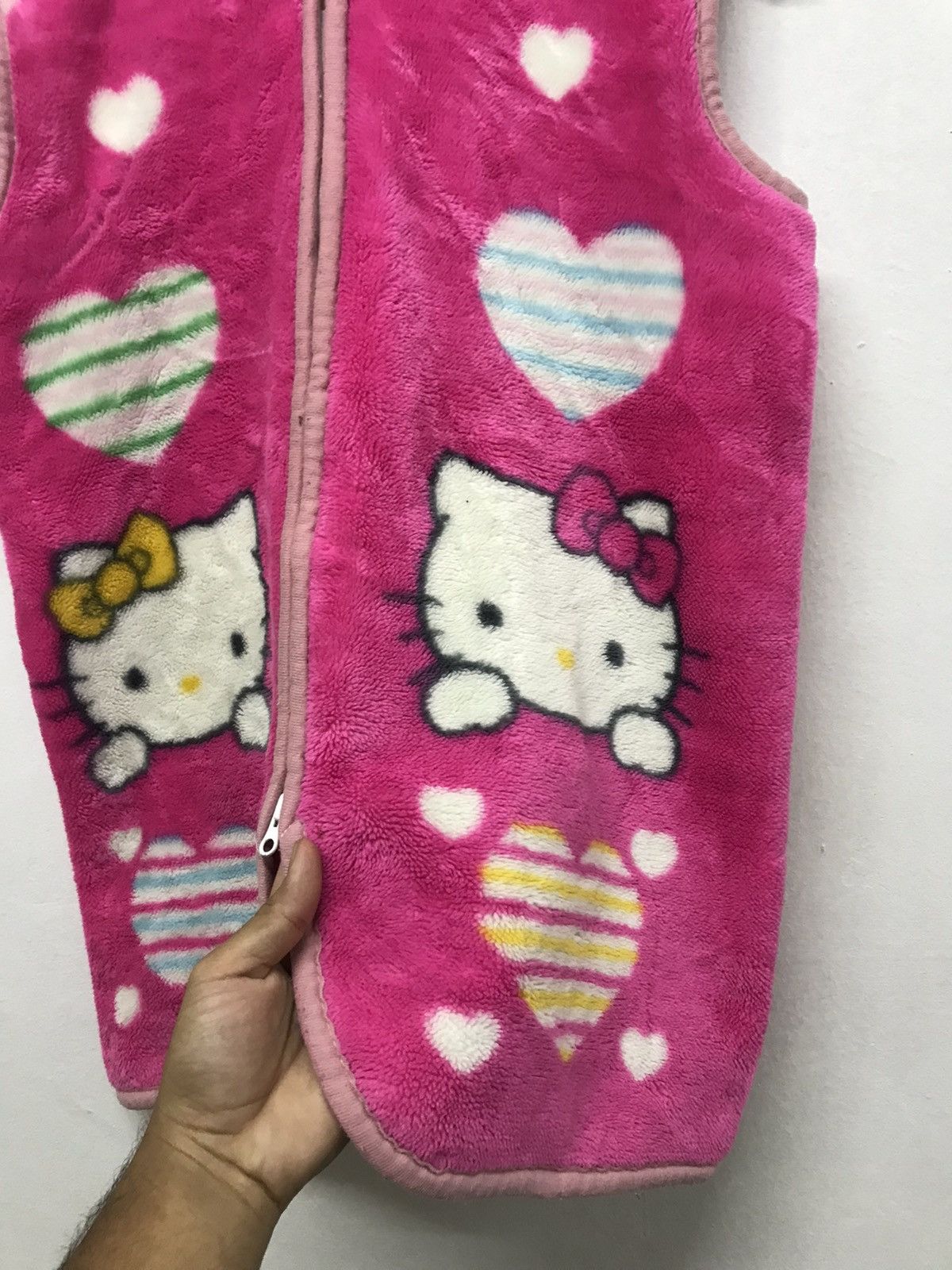 Anime Hello Kitty Printed Fleece Vest Jacket Size M / US 6-8 / IT 42-44 - 5 Thumbnail