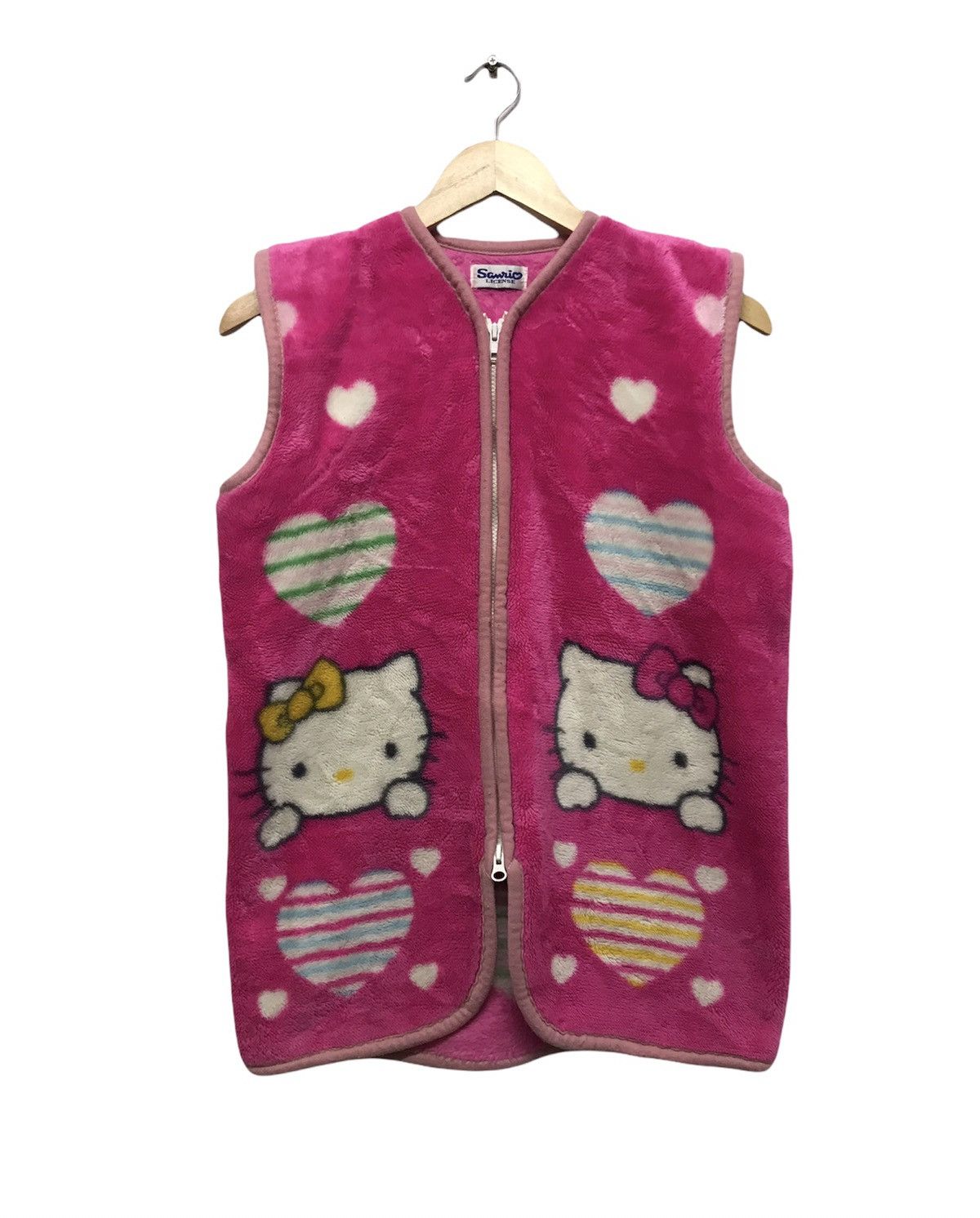 Anime Hello Kitty Printed Fleece Vest Jacket Size M / US 6-8 / IT 42-44 - 2 Thumbnail