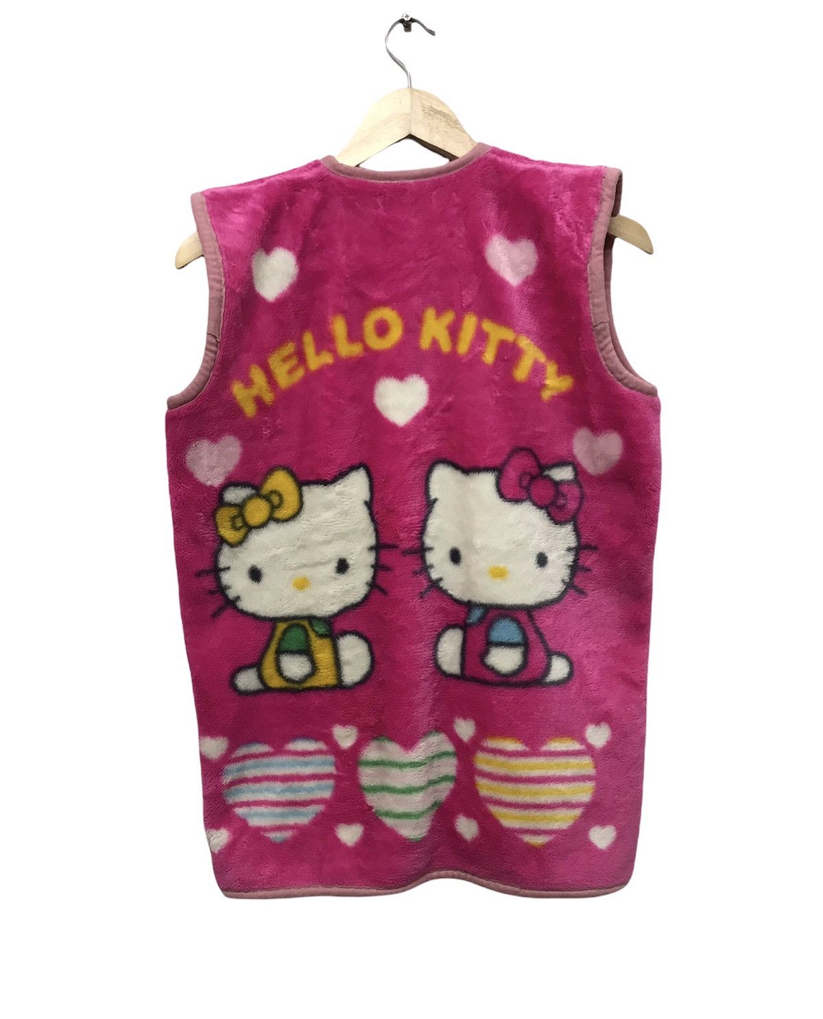 Anime Hello Kitty Printed Fleece Vest Jacket Size M / US 6-8 / IT 42-44 - 1 Thumbnail