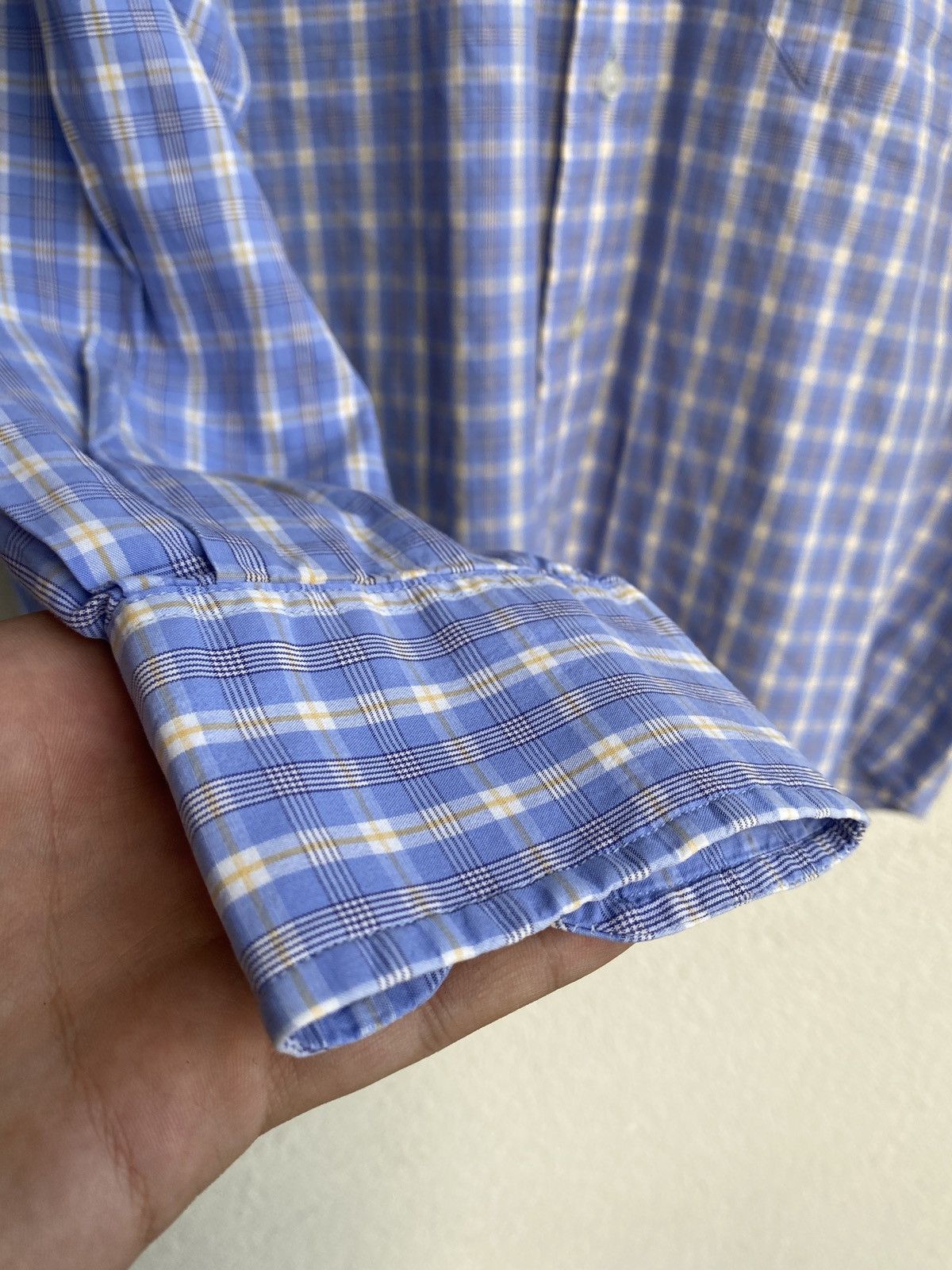 Yves Saint Laurent Blue YSL Shirt Cotton Size US M / EU 48-50 / 2 - 7 Thumbnail