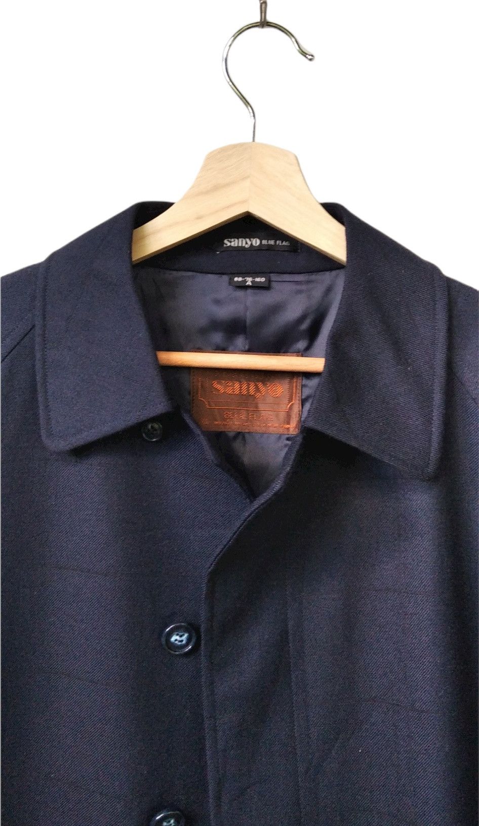 Designer × Sanyo × Vintage 🔥Rare🔥Sanyo Blue Flag Trench Coat Jacket Size US M / EU 48-50 / 2 - 4 Thumbnail