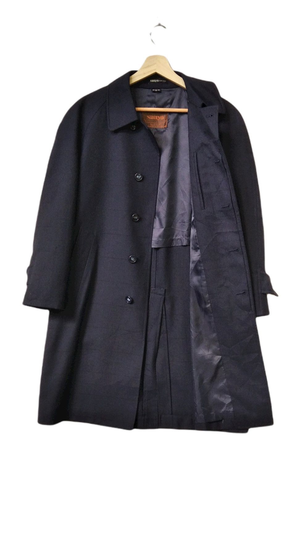 Designer × Sanyo × Vintage 🔥Rare🔥Sanyo Blue Flag Trench Coat Jacket Size US M / EU 48-50 / 2 - 2 Thumbnail
