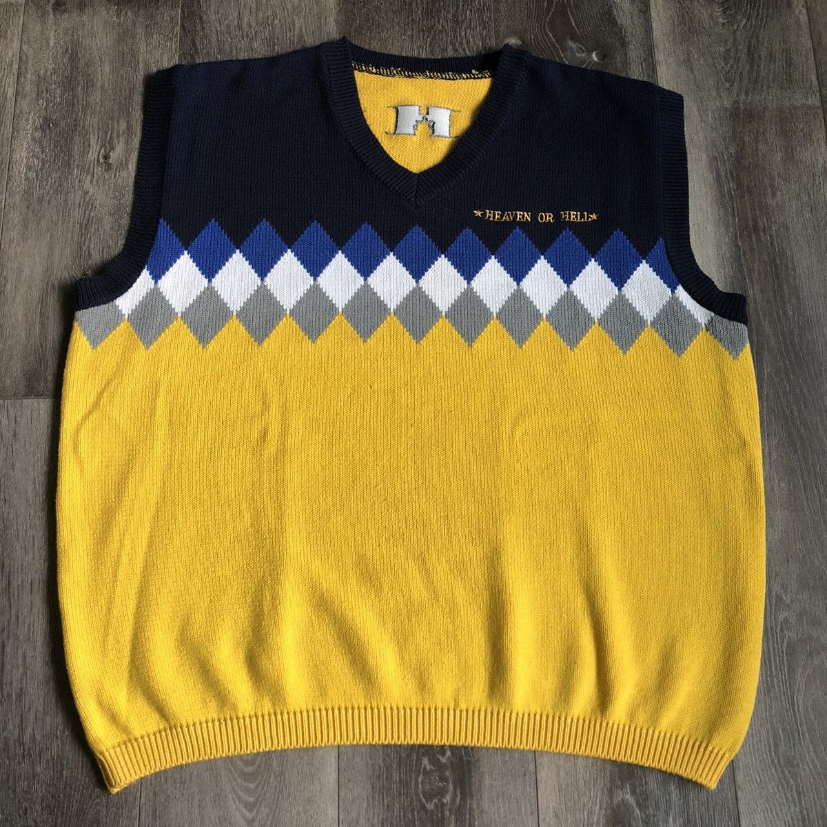 Wu-Tang Clan Vintage 90s Wu Tang Clan Raekwon Heaven or Hell Sweater Vest Size US XL / EU 56 / 4 - 2 Thumbnail