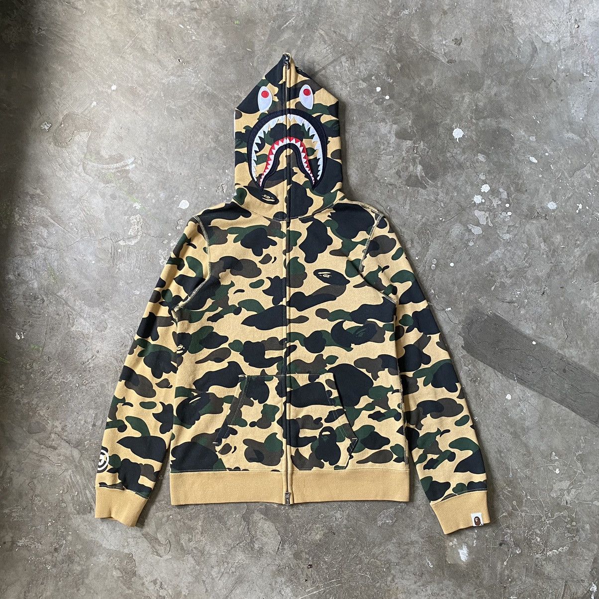 Bape 1st Camo Shark Full Zip Hoodie Grailed