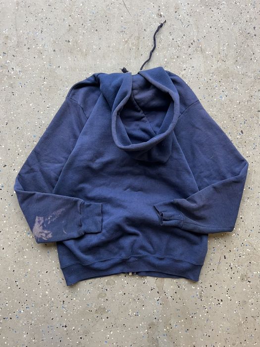 Distressed Zip-Up Hoodie main image 1