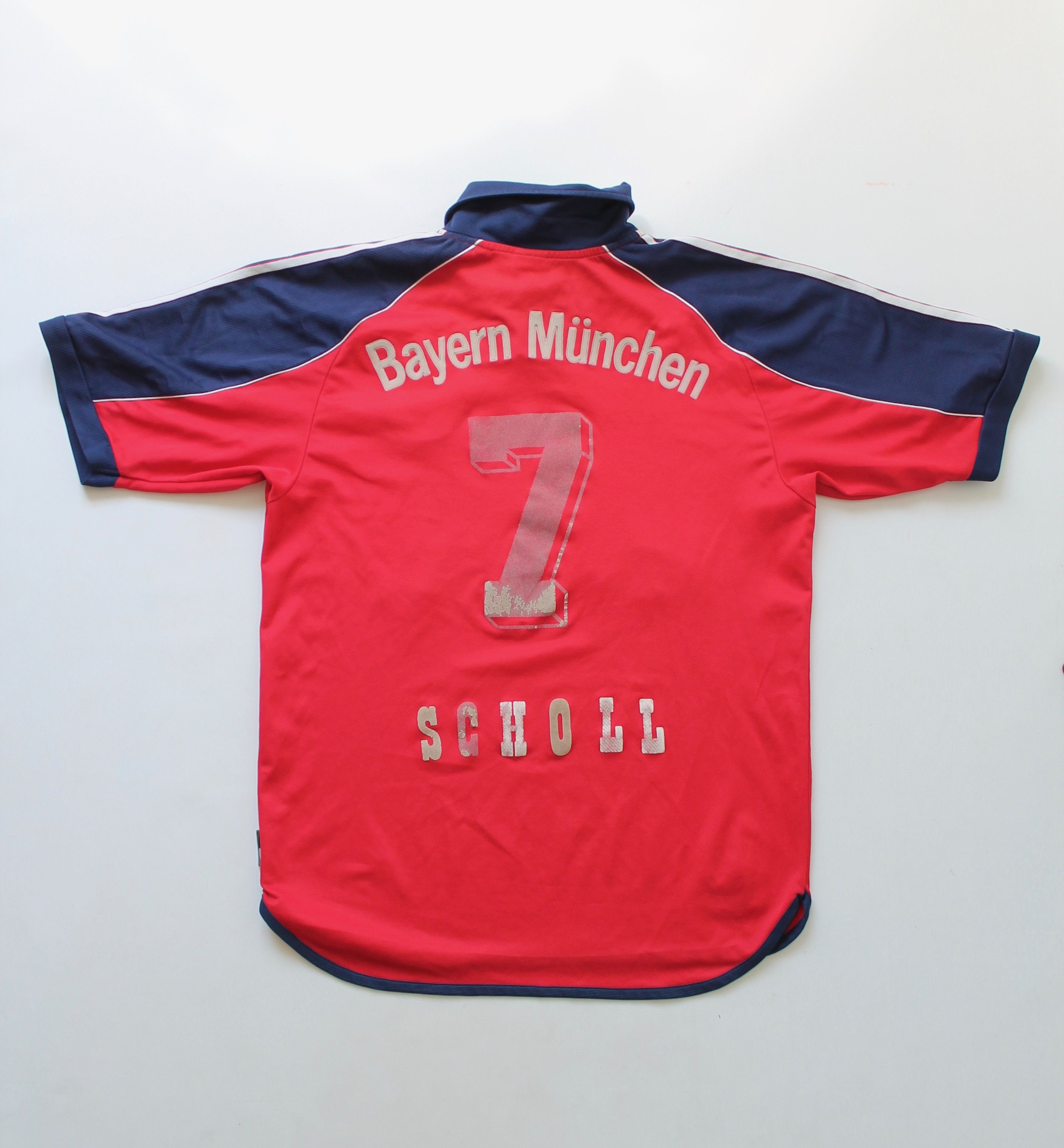Adidas × Vintage Bayern Munich jersey football home shirt 1999-2001 SCHOLL Size US S / EU 44-46 / 1 - 9 Thumbnail
