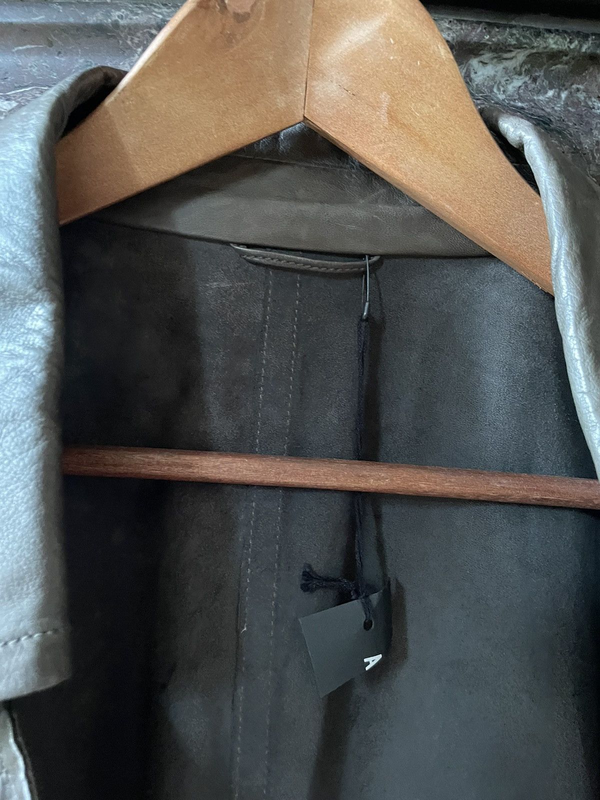Ann Demeulemeester Brown Leather Coat Jacket Size US L / EU 52-54 / 3 - 4 Thumbnail