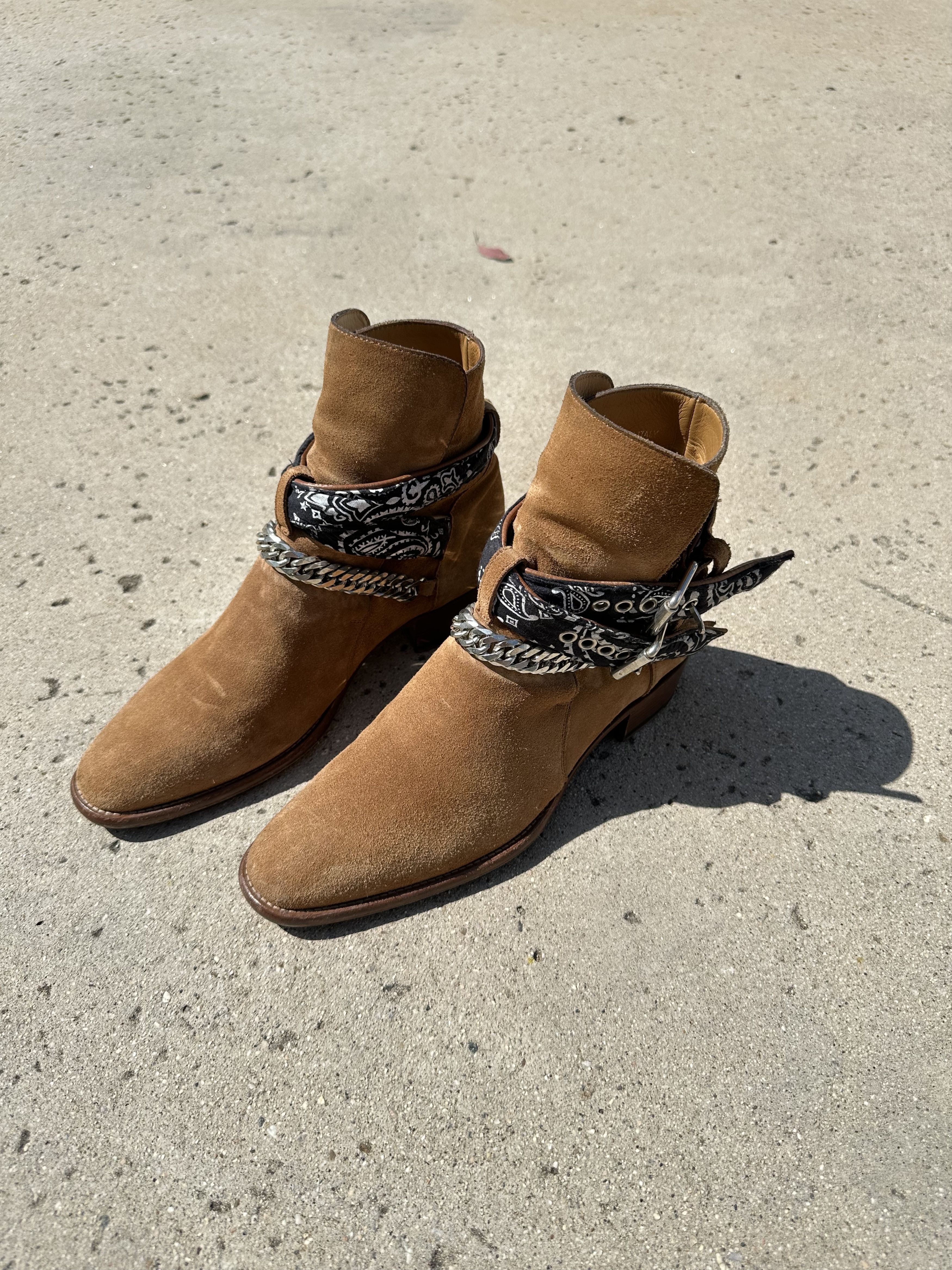 Amiri Bandana Buckle Boots | Grailed