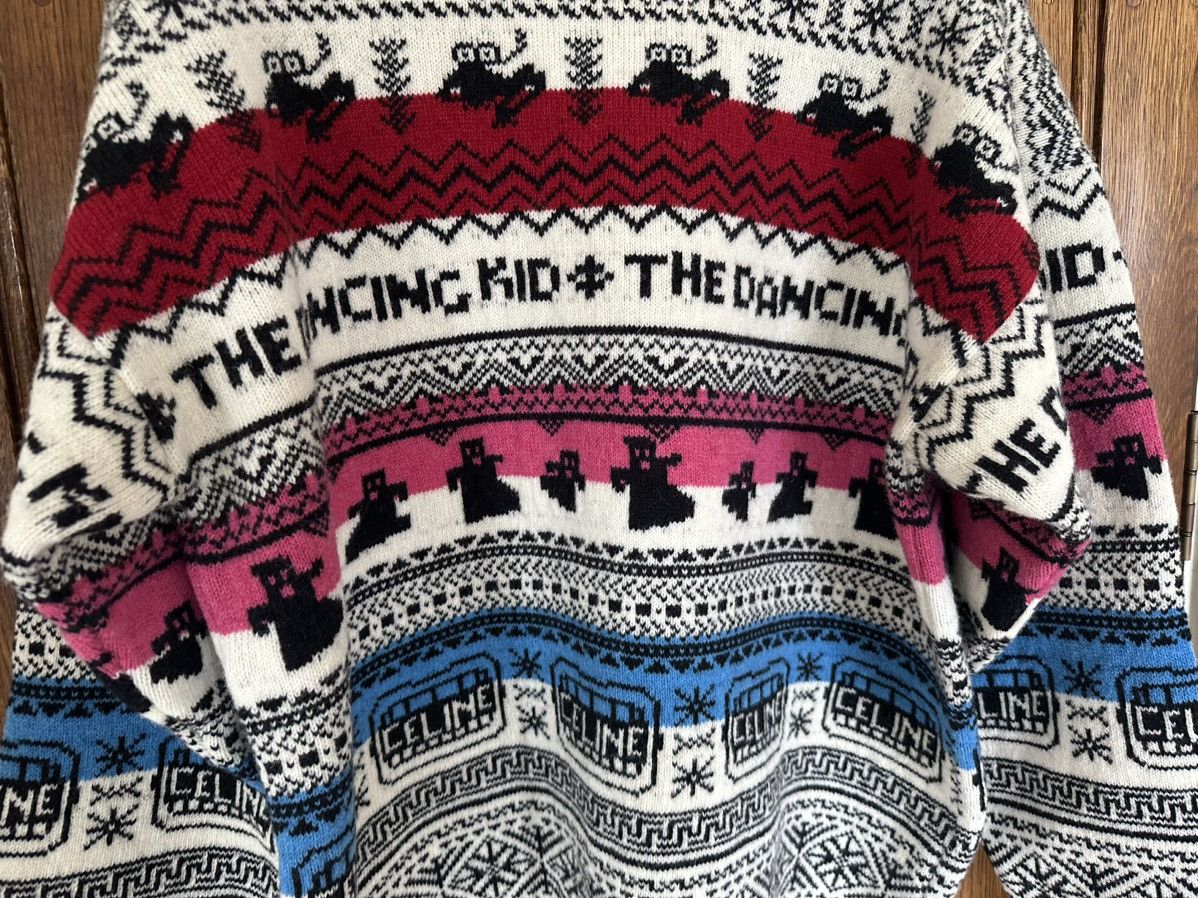 Celine SS21 Celine The Dancing Kid jacquard sweater Hedi Slimane Size US L / EU 52-54 / 3 - 11 Thumbnail