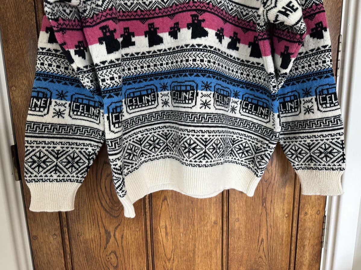Celine SS21 Celine The Dancing Kid jacquard sweater Hedi Slimane Size US L / EU 52-54 / 3 - 12 Thumbnail