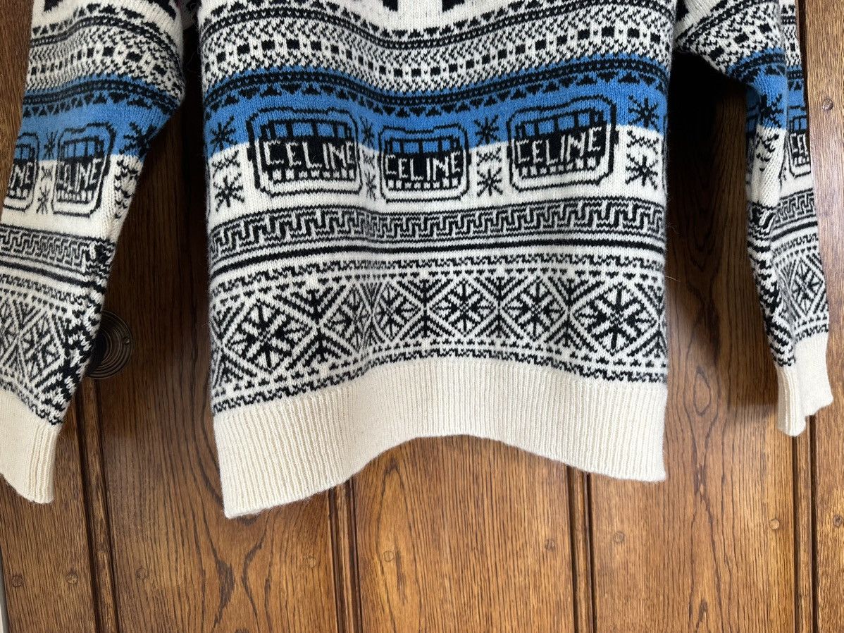Celine SS21 Celine The Dancing Kid jacquard sweater Hedi Slimane Size US L / EU 52-54 / 3 - 19 Thumbnail