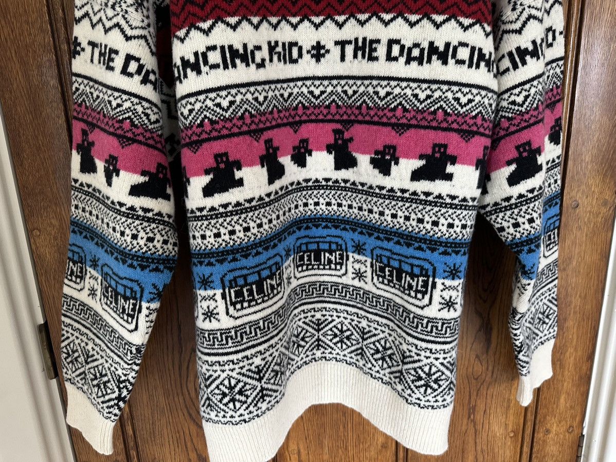 Celine SS21 Celine The Dancing Kid jacquard sweater Hedi Slimane Size US L / EU 52-54 / 3 - 18 Thumbnail