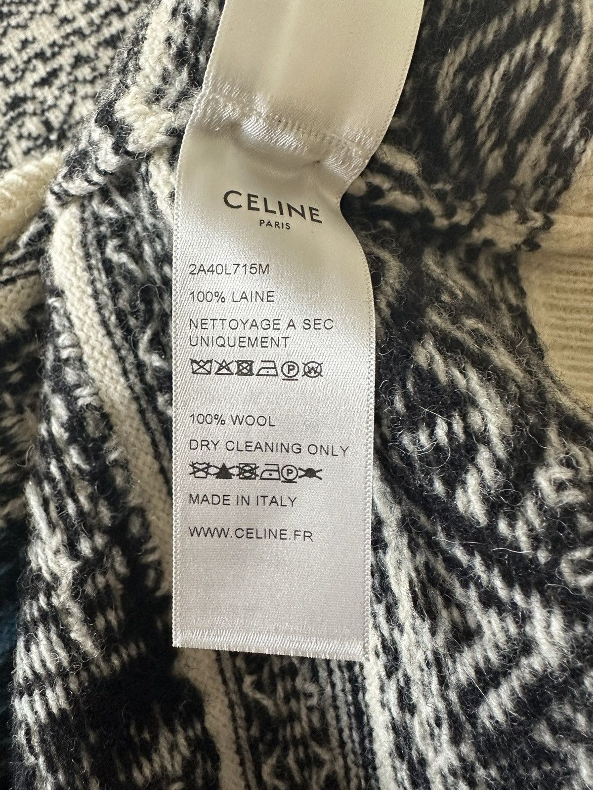 Celine SS21 Celine The Dancing Kid jacquard sweater Hedi Slimane Size US L / EU 52-54 / 3 - 23 Thumbnail