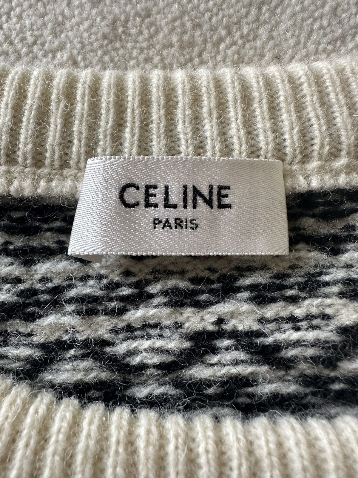 Celine SS21 Celine The Dancing Kid jacquard sweater Hedi Slimane Size US L / EU 52-54 / 3 - 20 Thumbnail