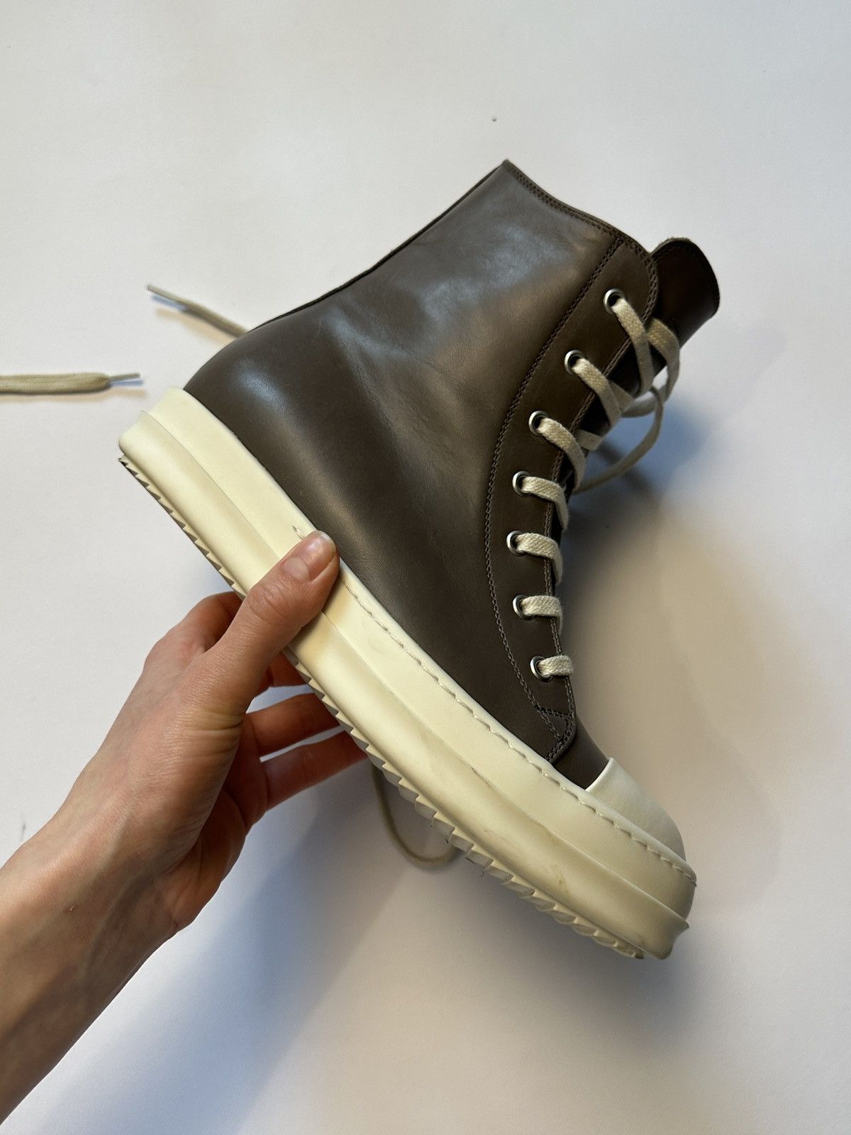 Rick Owens Rick Owens Dust/Milk Mainline Ramones Size US 6.5 / EU 39-40 - 5 Thumbnail