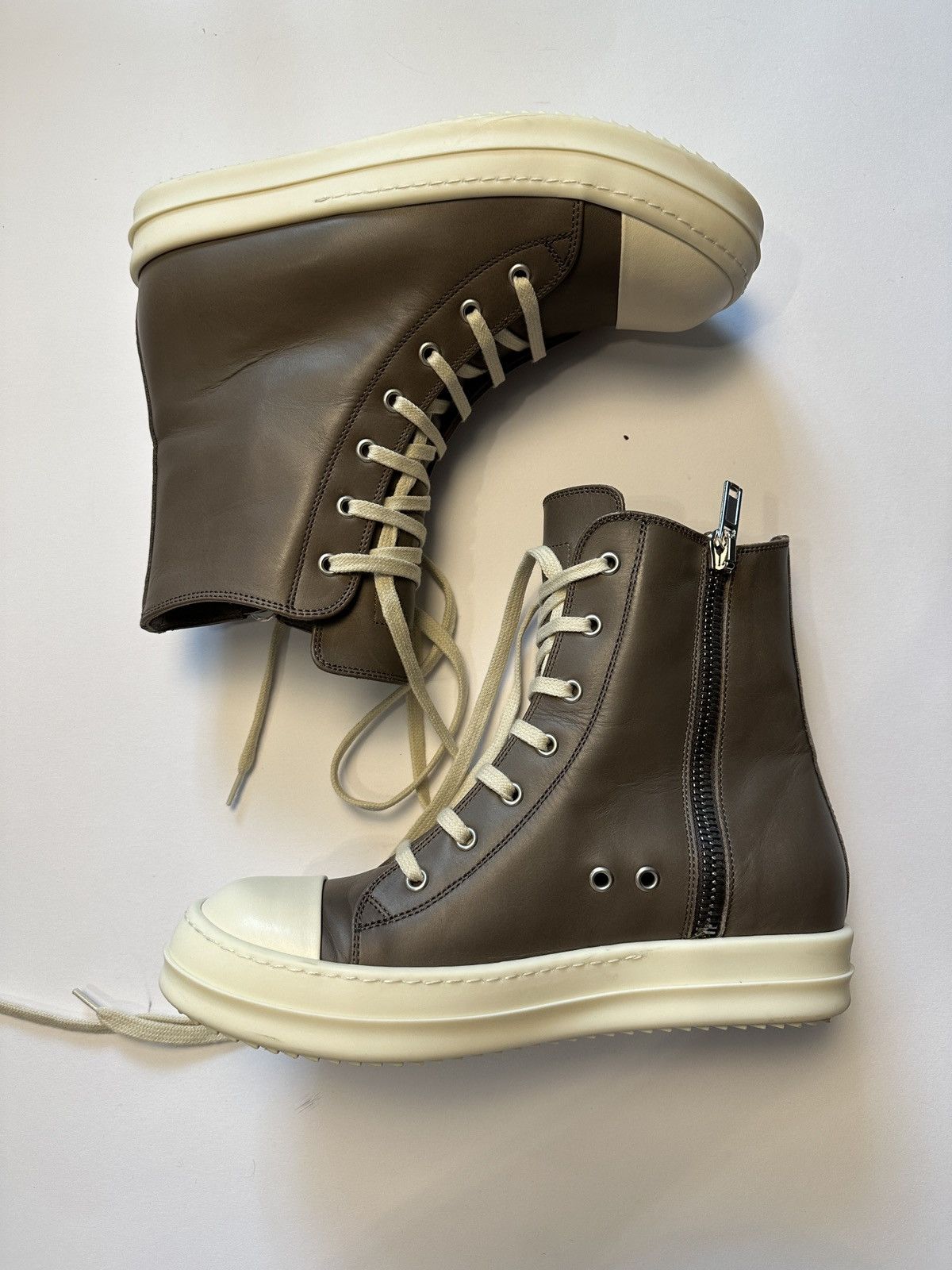Rick Owens Rick Owens Dust/Milk Mainline Ramones Size US 6.5 / EU 39-40 - 2 Thumbnail