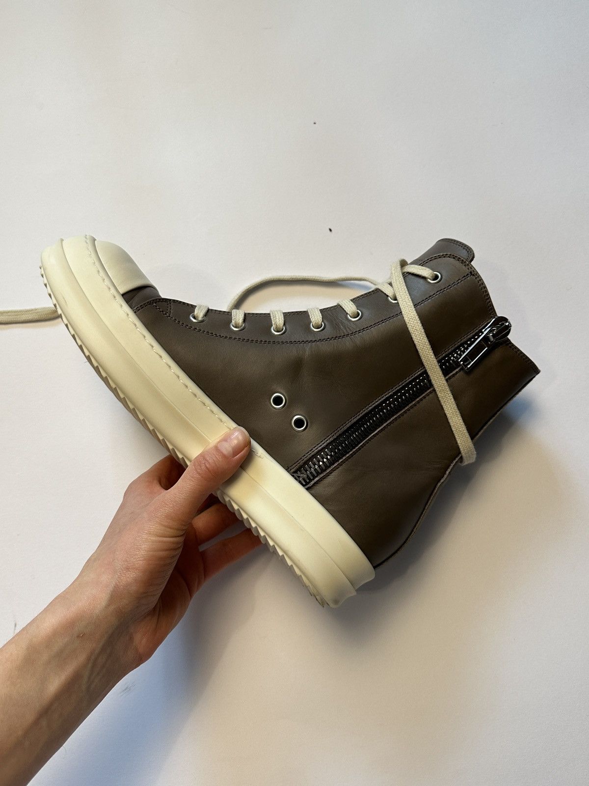 Rick Owens Rick Owens Dust/Milk Mainline Ramones Size US 6.5 / EU 39-40 - 4 Thumbnail